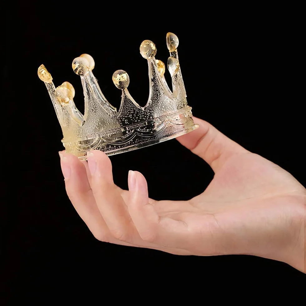 2 sztuki 3D koło Crown fondant Mold Crown Silikon Sugar Mold Fondant Foremka do ciasta Topper Narzędzia Dekoracje Gumpasta Polymer Clay Mold