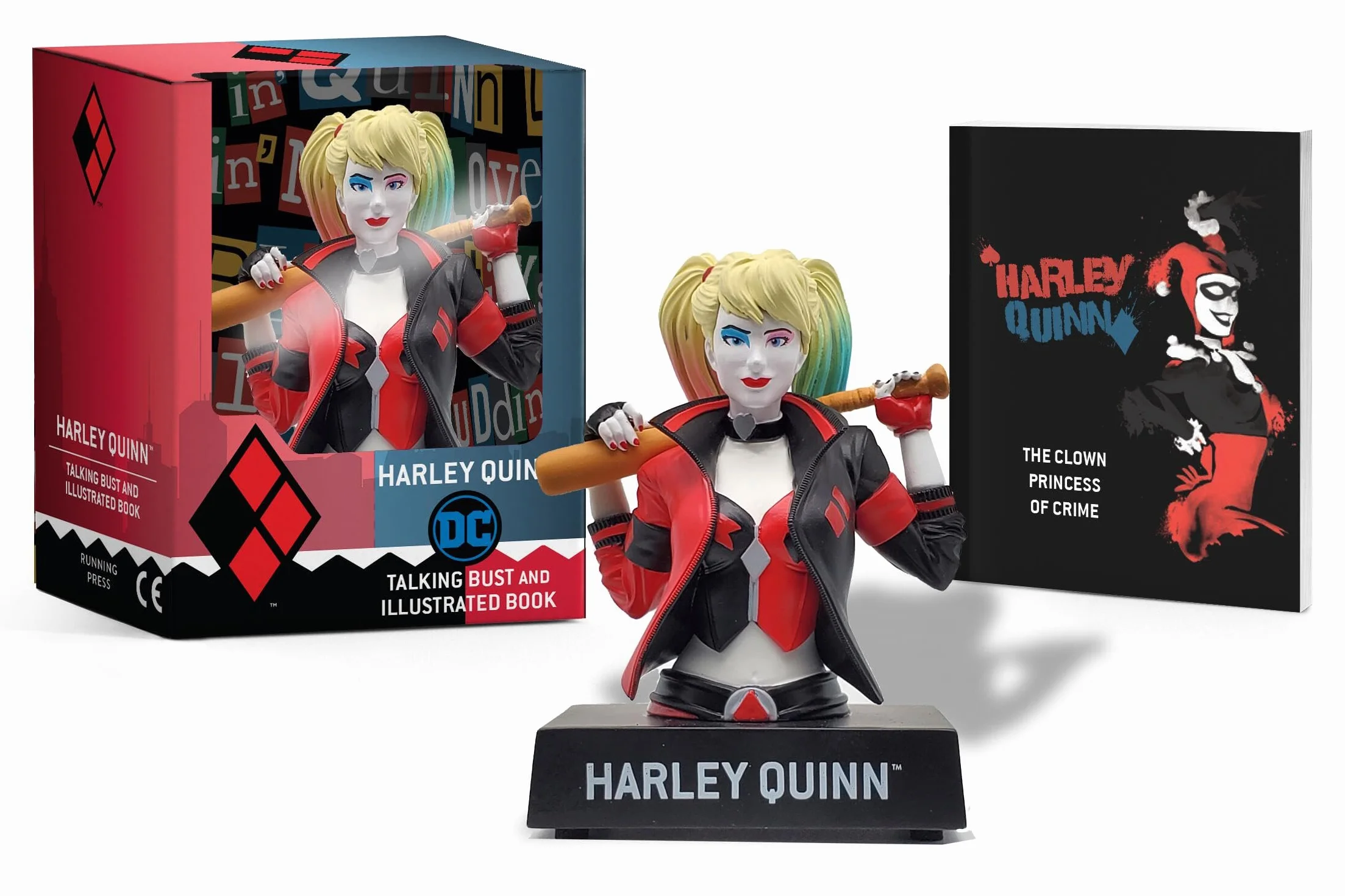 Harley Quinn Talking Figure and Illustrated Book