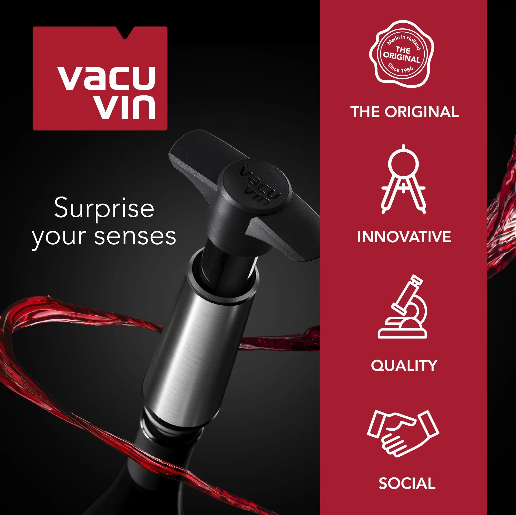 Vacu Vin 38549606 Chłodziarka Do Piwa, Silikon, 0.3-0.5 L, Biały/Złoty