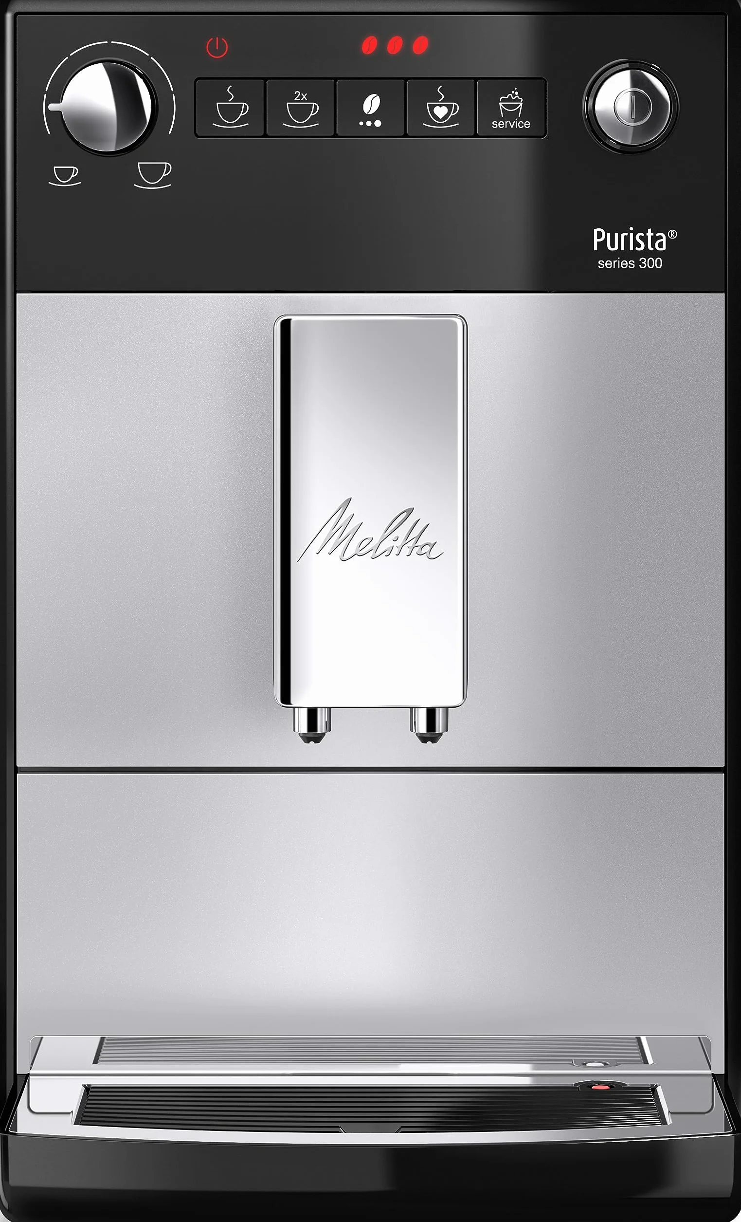 Melitta Purista Automatyczny Ekspres do Kawy, Srebrny, 1400W 220V