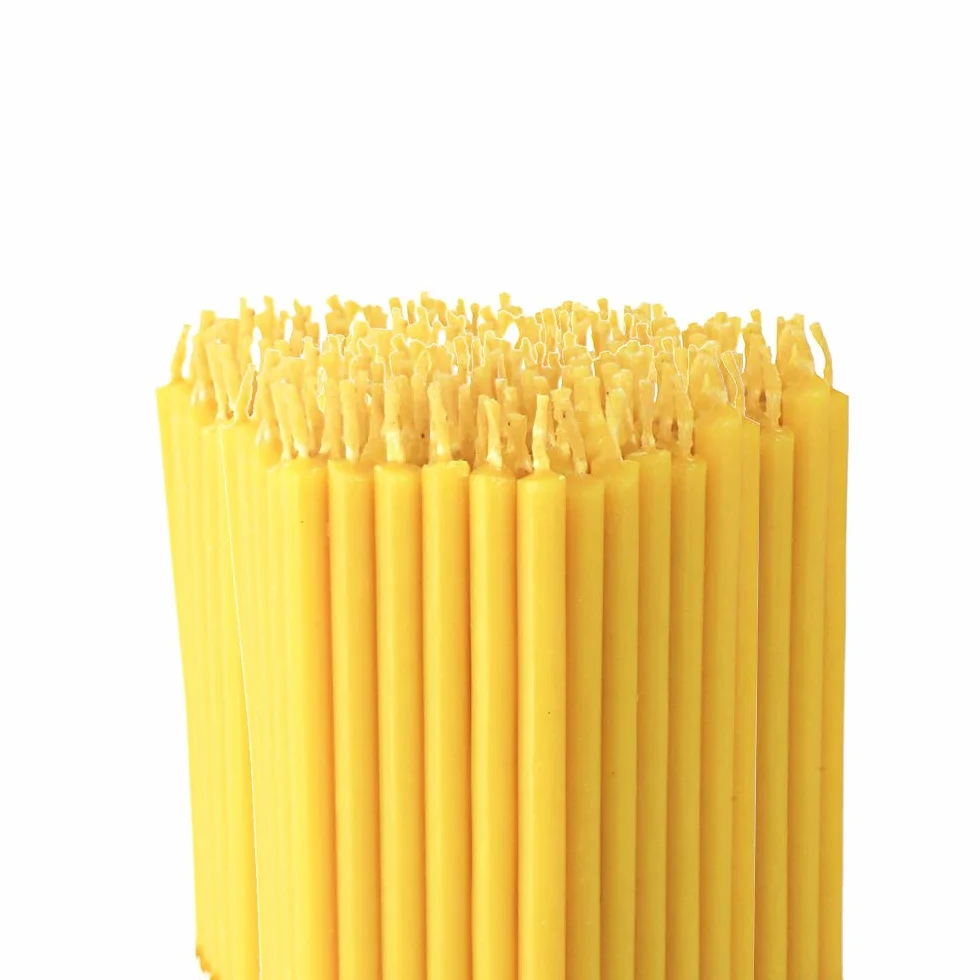 NKlaus - Świece ołtarzowe rytualne świece z dodatkiem wosku bez sadzy - długie 14 cm - 487 g (ok. 150 szt.) 36269