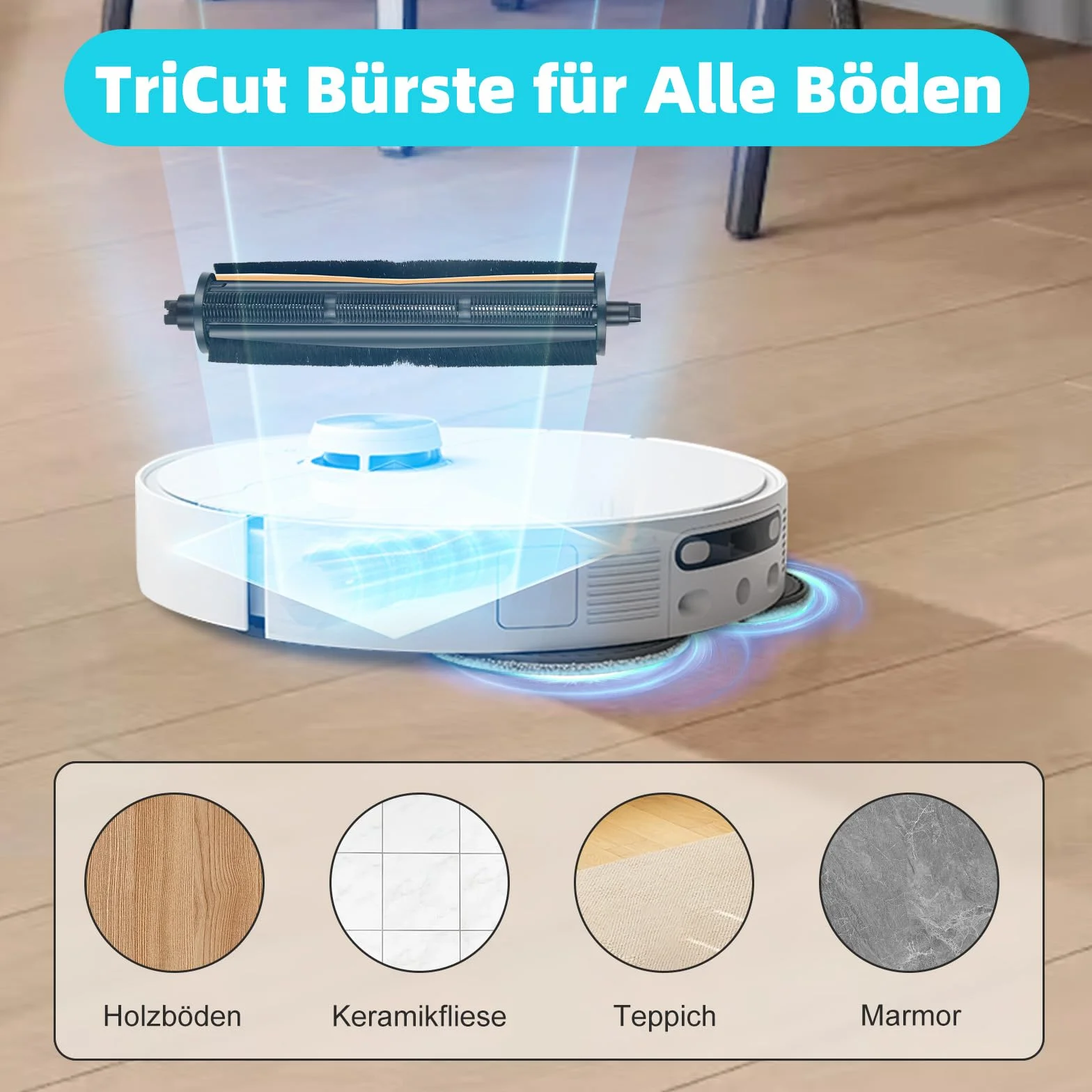 Szczotka TriCut do odkurzaczy Dreame L10s Ultra Gen 2, Gen 3, X40 Ultra, L40 Ultra, L10s Pro Ultra, L20 Ultra, X30 Ultra, X40 Master, L40 Ultra AE