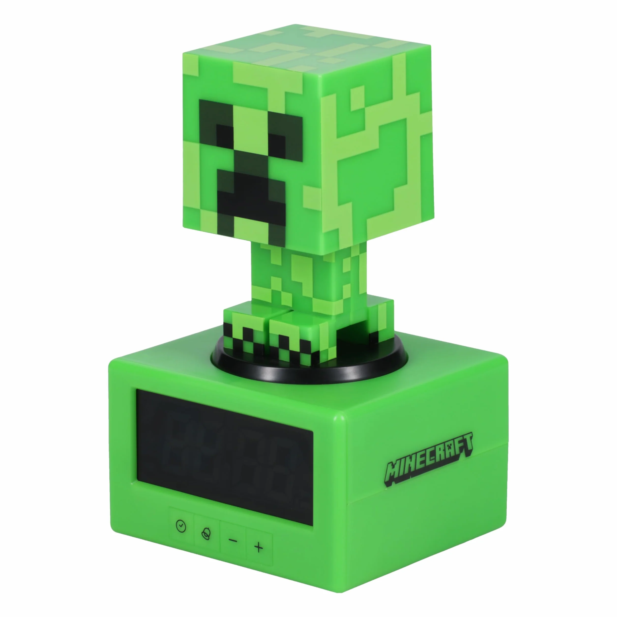 Paladone Minecraft Creeper budzik – oficjalnie licencjonowana ikona z muzyką Minecraft i lampką nocną dla dzieci i młodzieży, akcesoria do pokoju gier, dla entuzjastów Minecraft, prezent nowości
