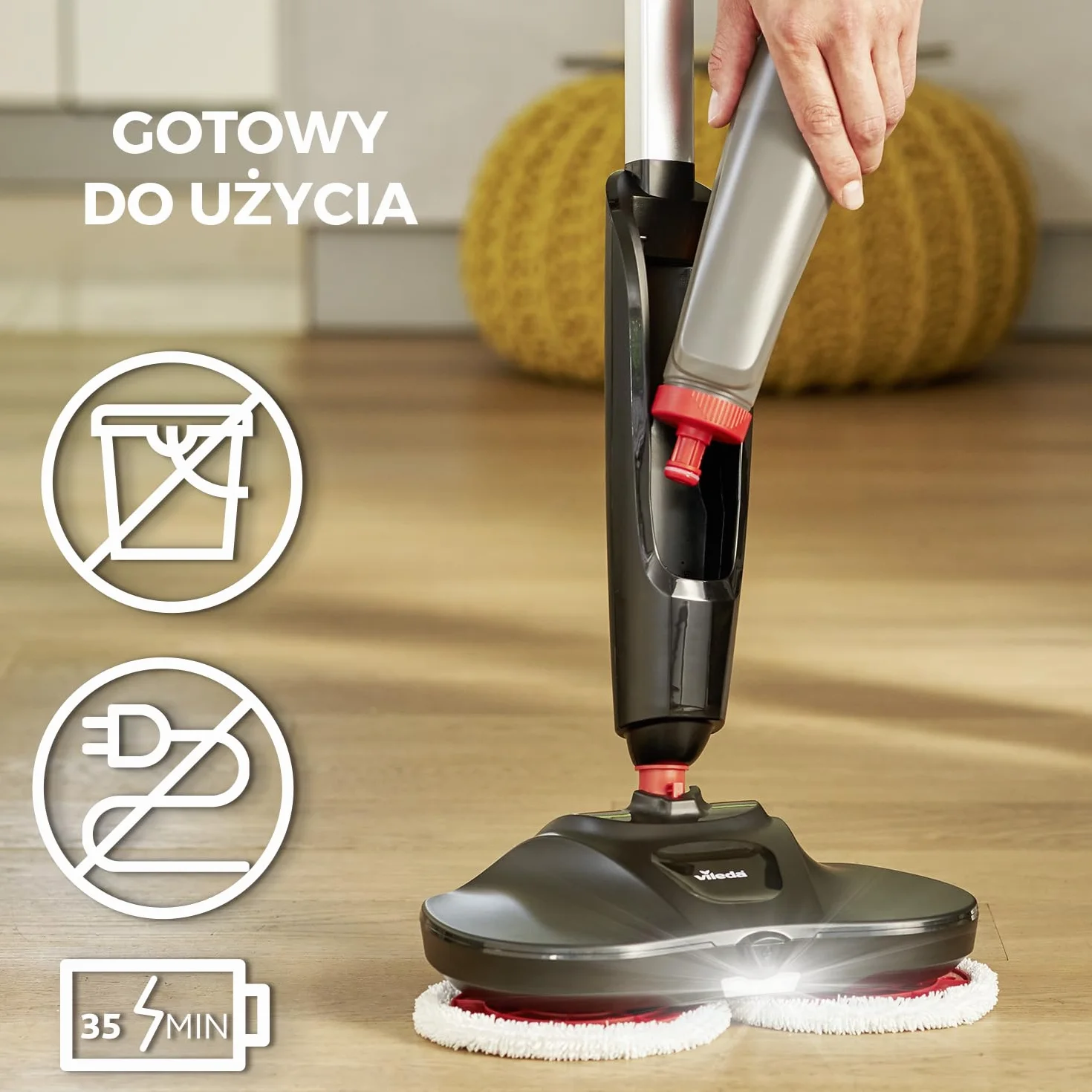 Vileda wkłady do mopa elektrycznego Looper 2 szt.