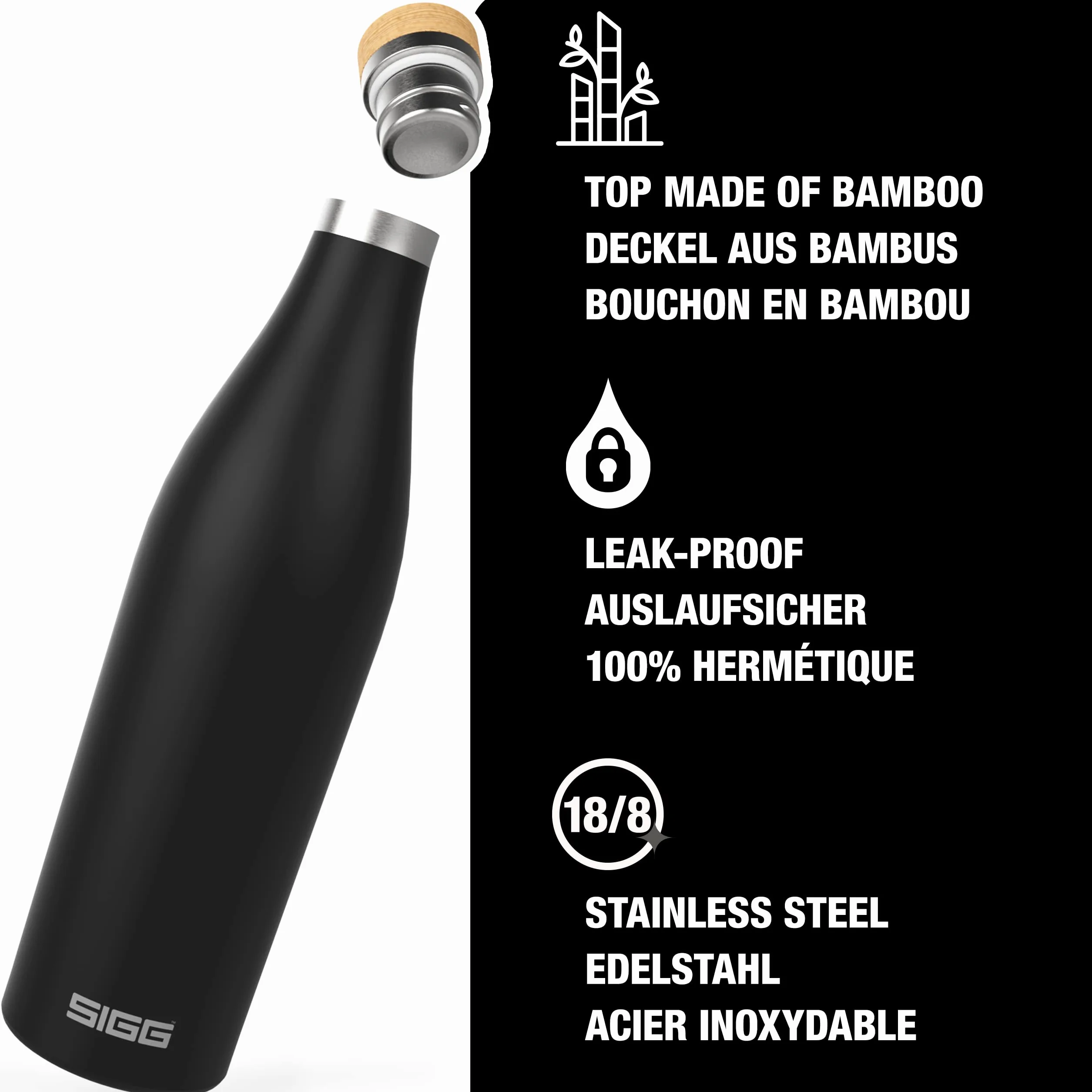 Sigg Butelka termiczna czarna