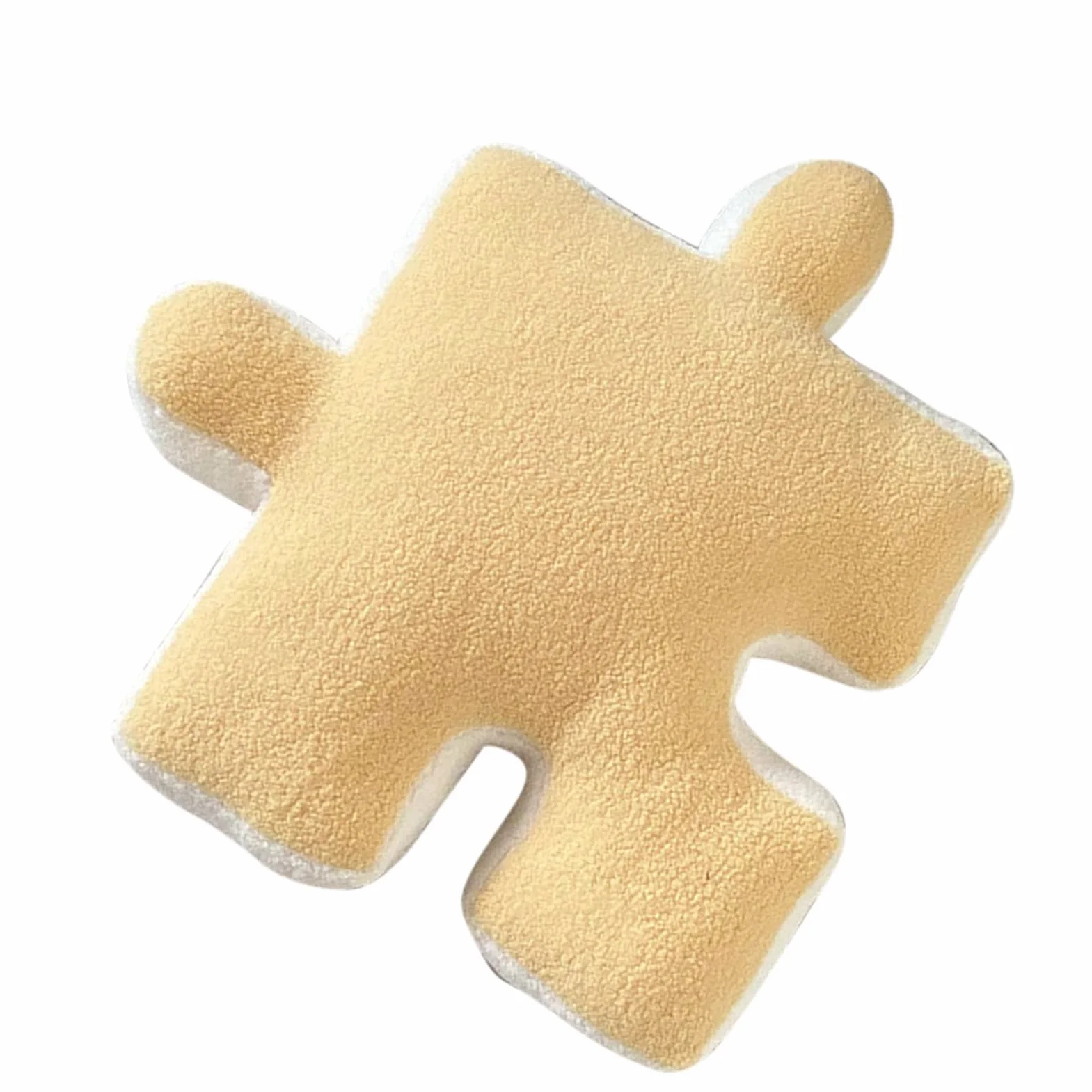 Pluszowy Rzut poduszką Ultra miękką Puzzle Poduszka Specjalna do Sofy Okno łóżka Wystrój Domu (YELLOW)