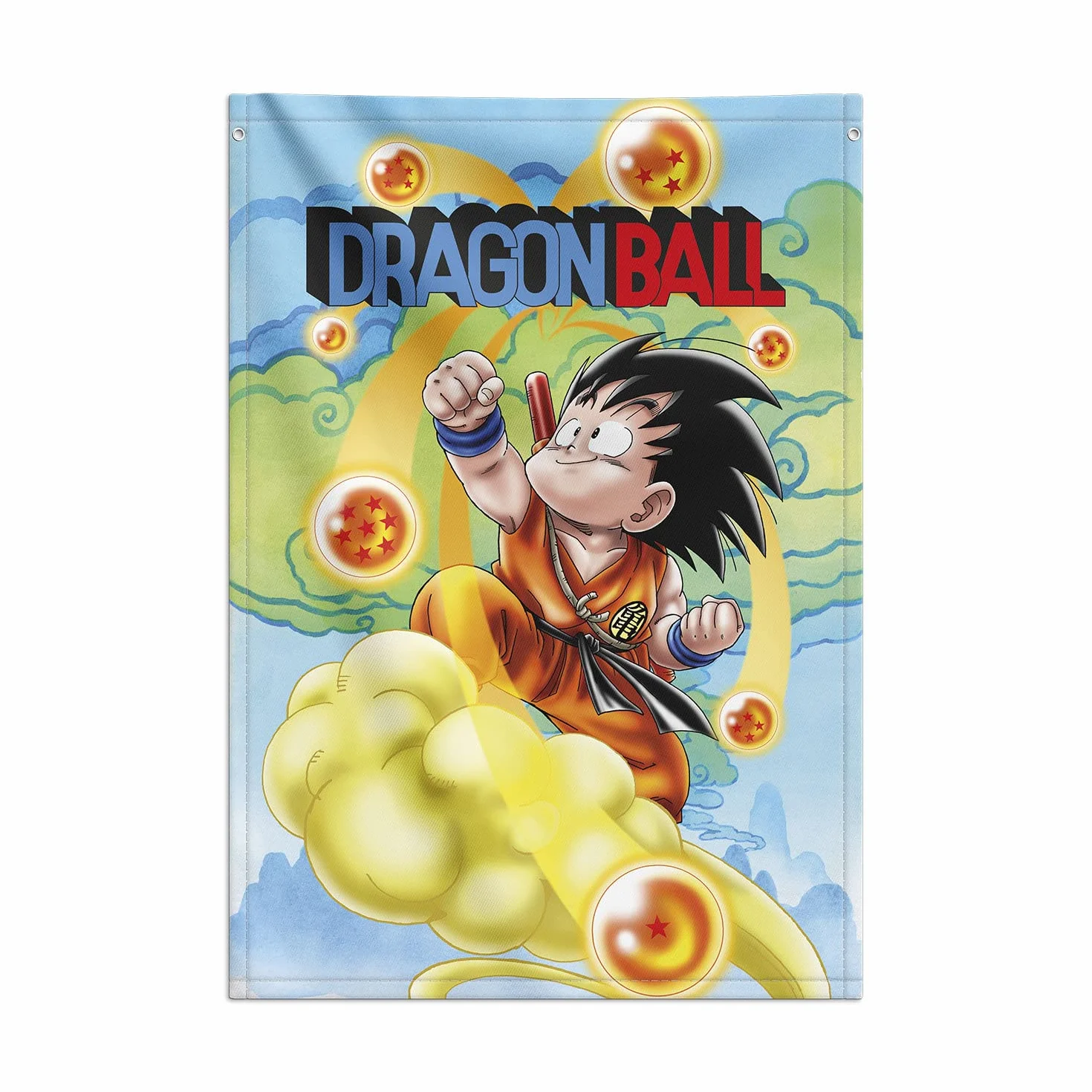Grupo Erik Dragon Ball Goku Decorative Flag | 27.5 x 39.3 inches - 70 x 100 cm | Wall Tapestry - Wallscroll - Hanging scroll - Poster - Kakemono | Wall Decor