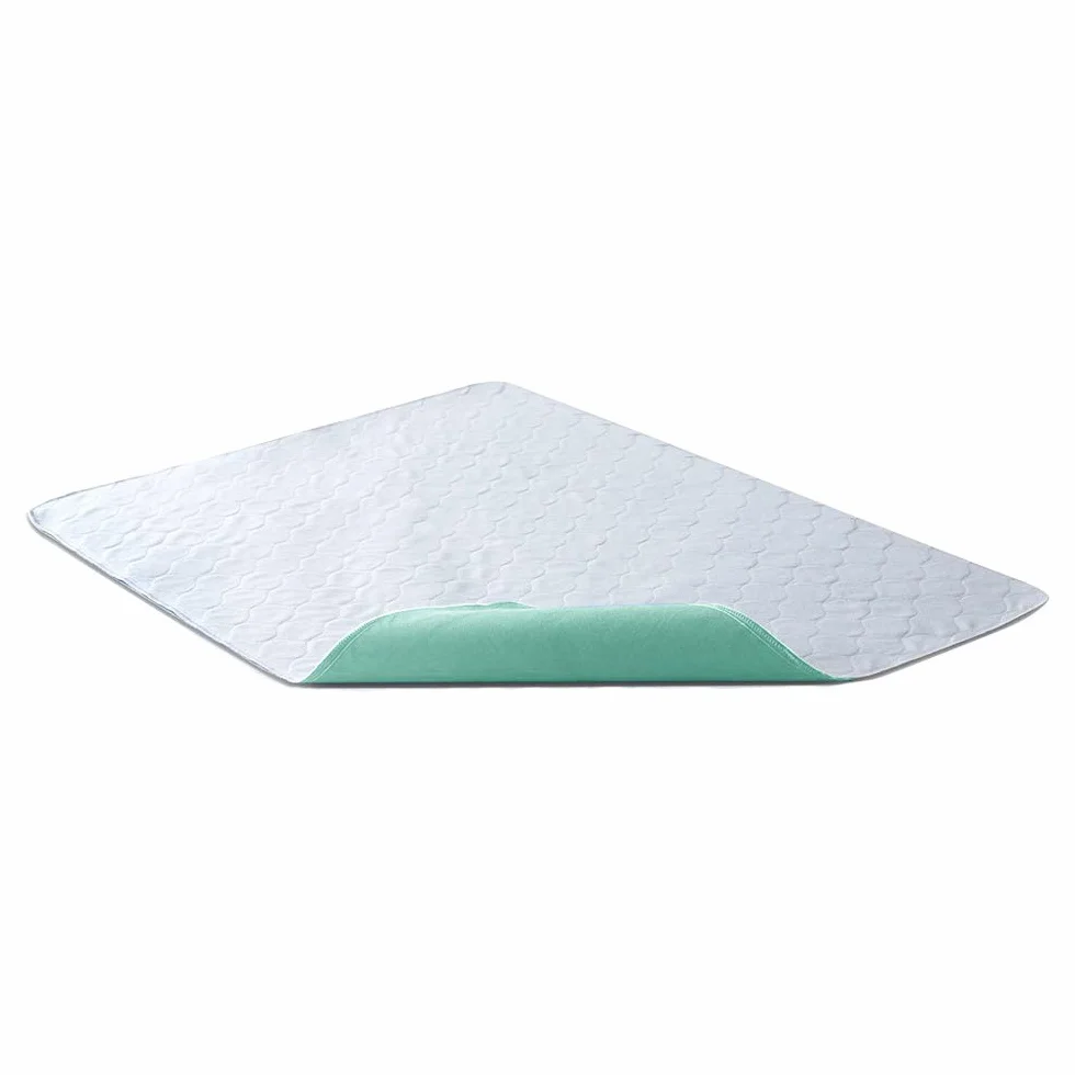 Bedecor wodoszczelna nakładka na materac – pralna, bardzo chłonny, 86 × 132 cm (Zielony)