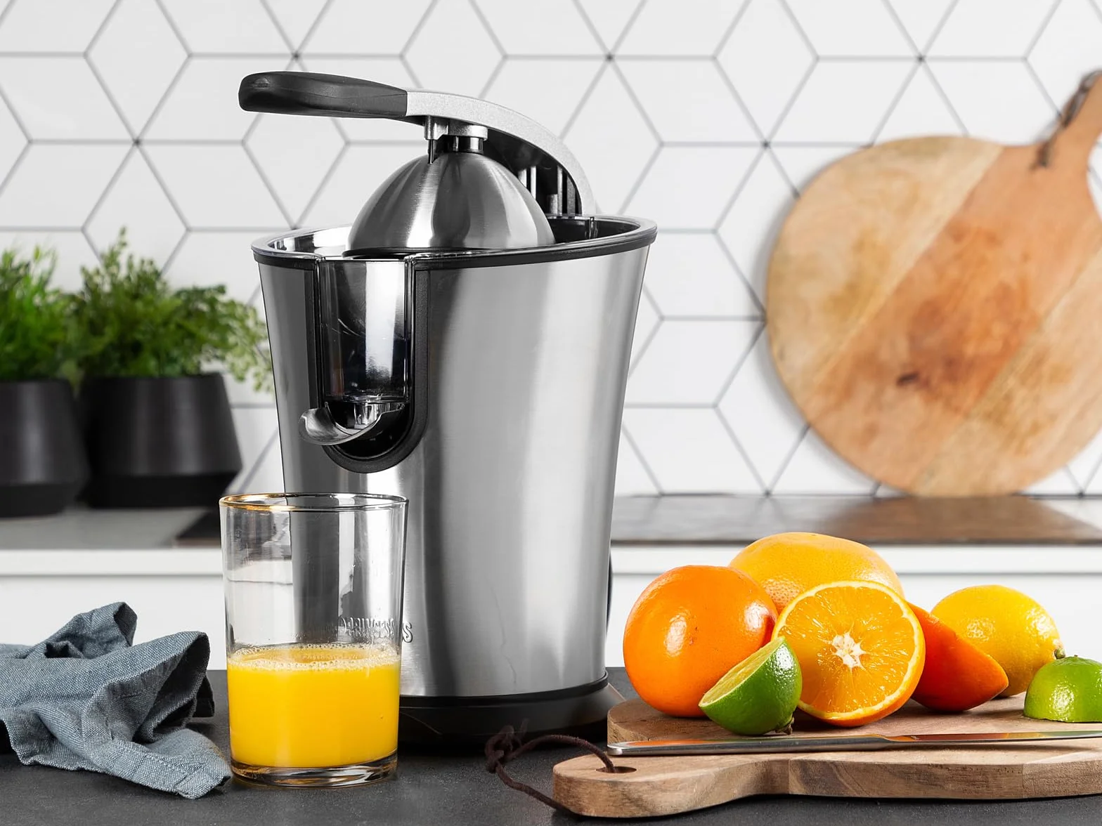 Princess wyciskarka do cytrusów Master Juicer Pro - stożek ze stali nierdzewnej - moc silnika 300 W - 201860