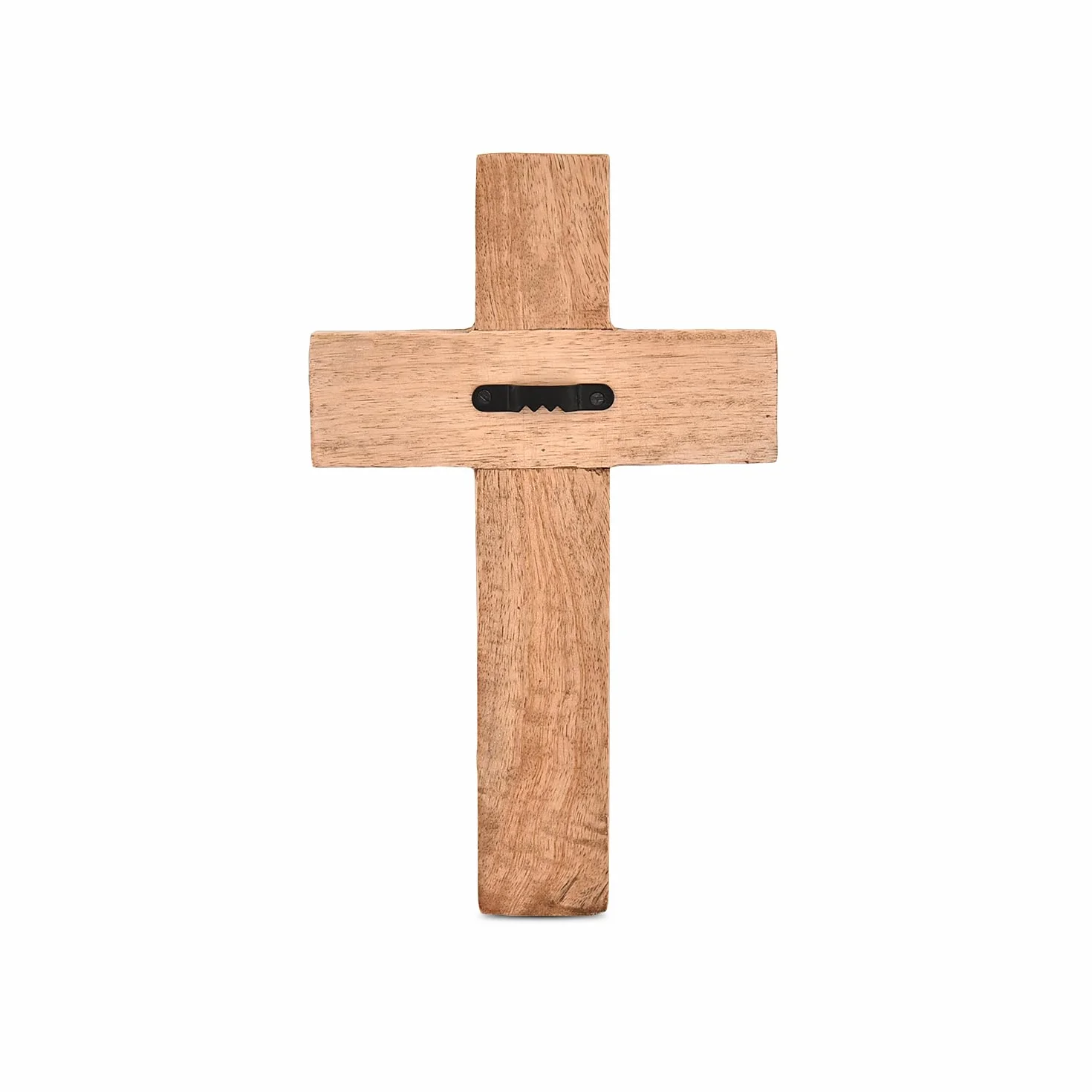 EDHAS Drewniany krzyż rzeźbiony kwiatowy wzór dekoracja domu 25,4 cm x 15,24 cm x 1,27 cm