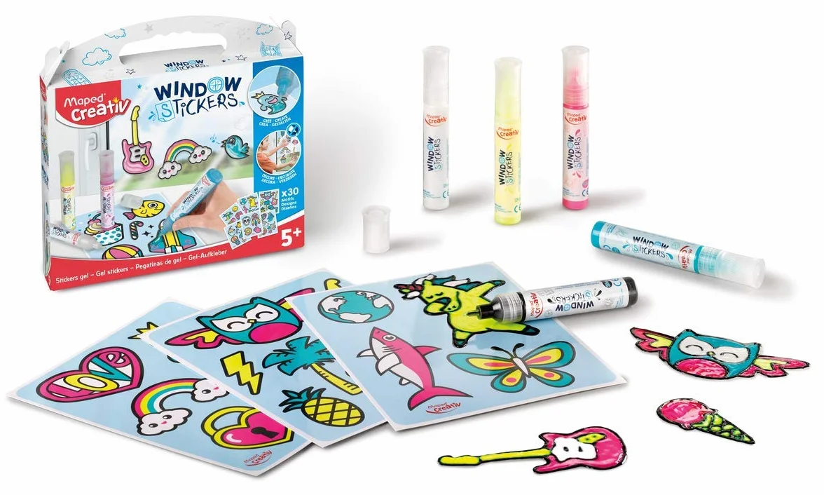 Maped Creativ 907036 Zestaw Szablonów do Okien, Wielokolorowy
