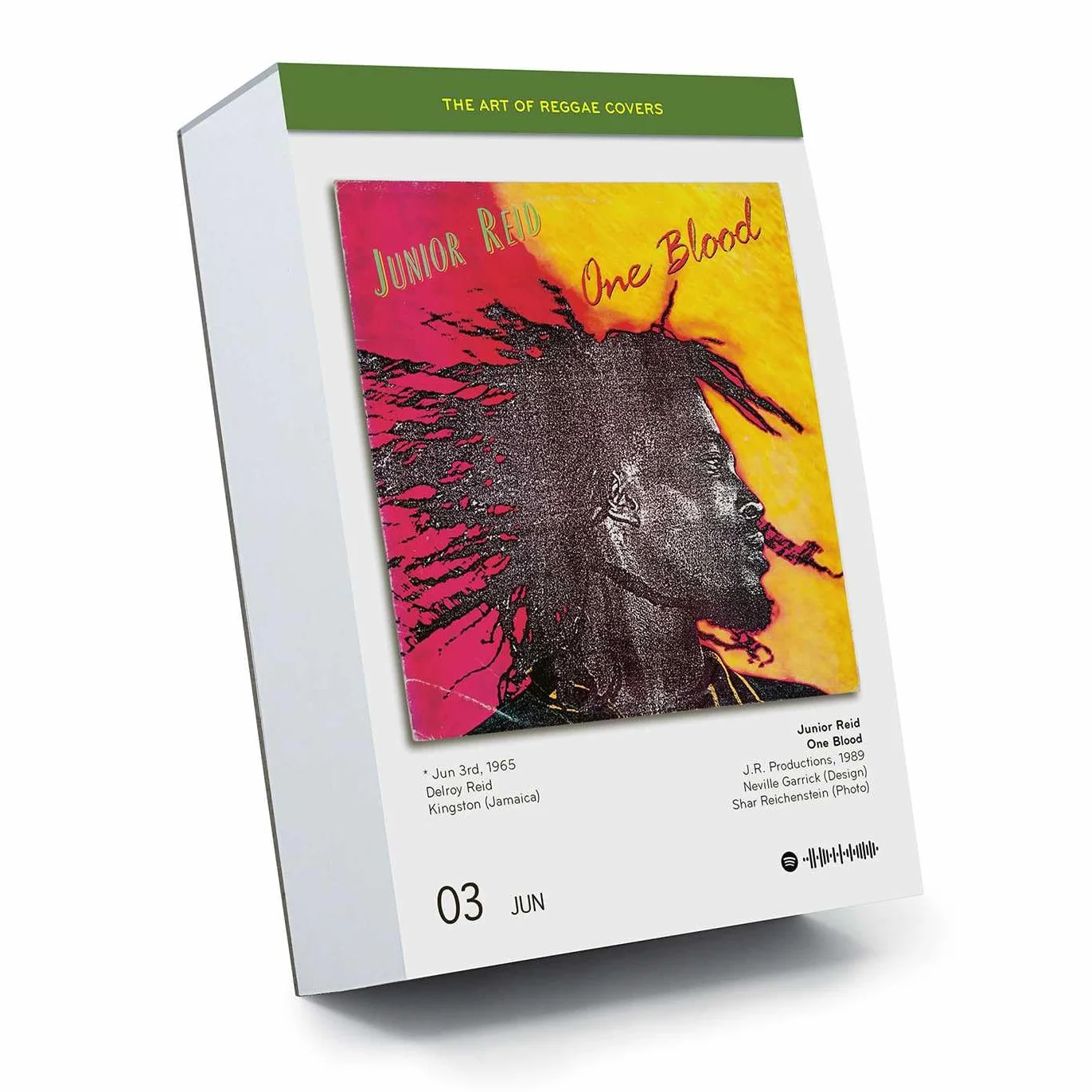 The Art of Reggae Covers: Tagesabreißkalender mit 366 Best-of Reggae Vinyl Covern aus über 6 Jahrzehnten. Zusätzlich mit praktischen Spotify Codes.