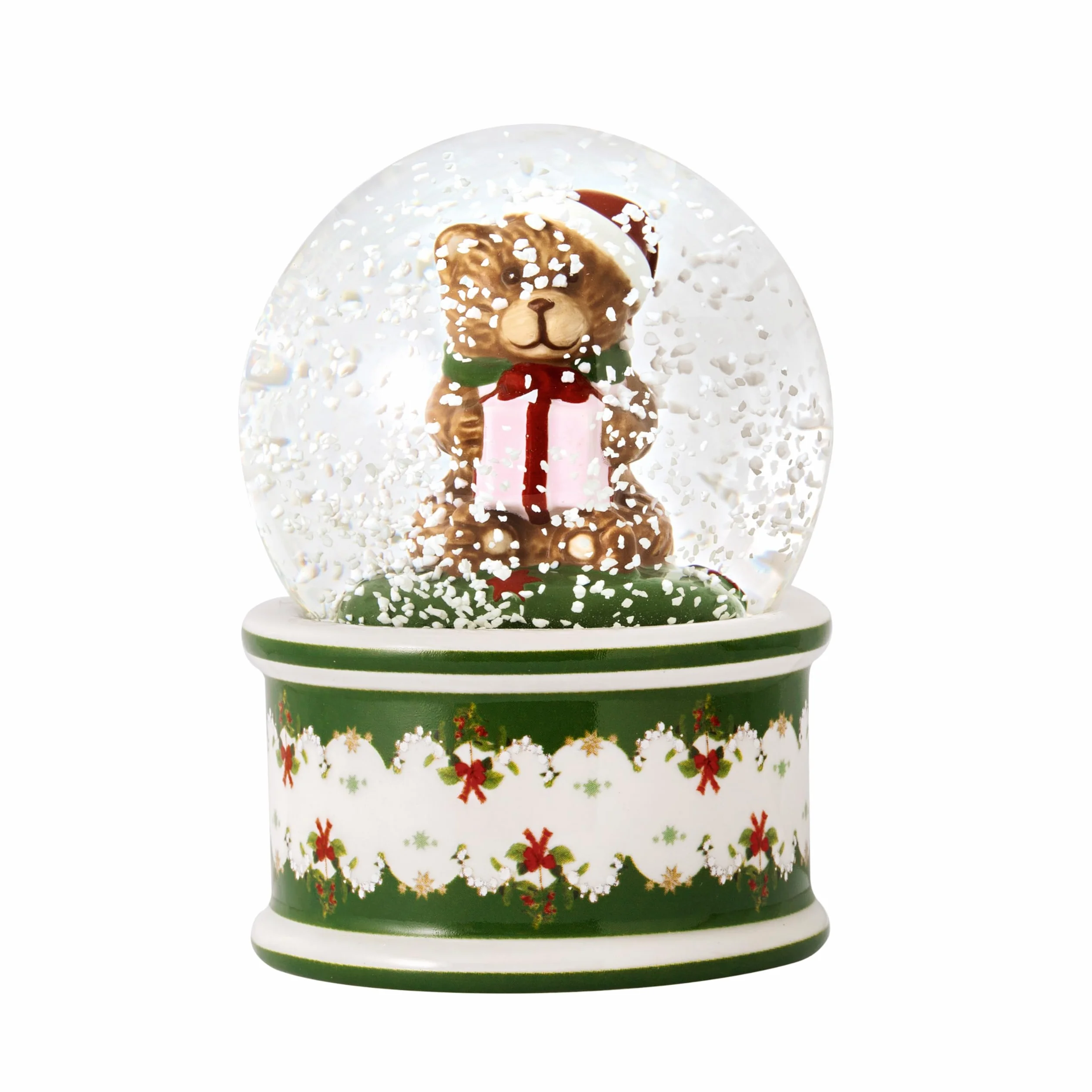 Villeroy & Boch - Christmas Toys, kula śnieżna mała, niedźwiedź, 6,5 x 6,5 x 9 cm, porcelana/szkło, wielokolorowa 14-8327-6695