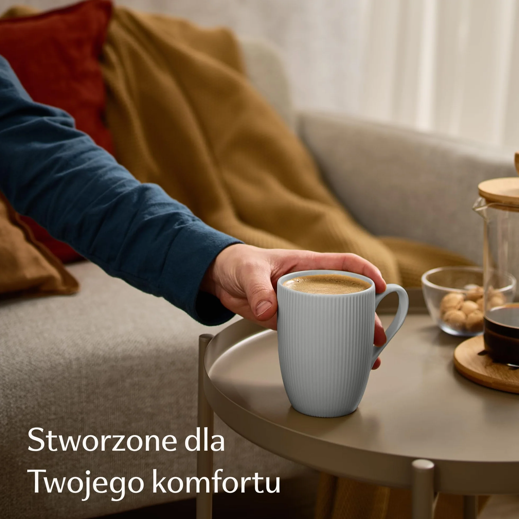 Cosumy Kawałki Zestaw 6 Pastelowych Kubków do Kawy - Unikalny wzór w paski - Matowy wygląd i ceramiczny kształt - Można używać w kuchence mikrofalowej - Można myć w zmywarce