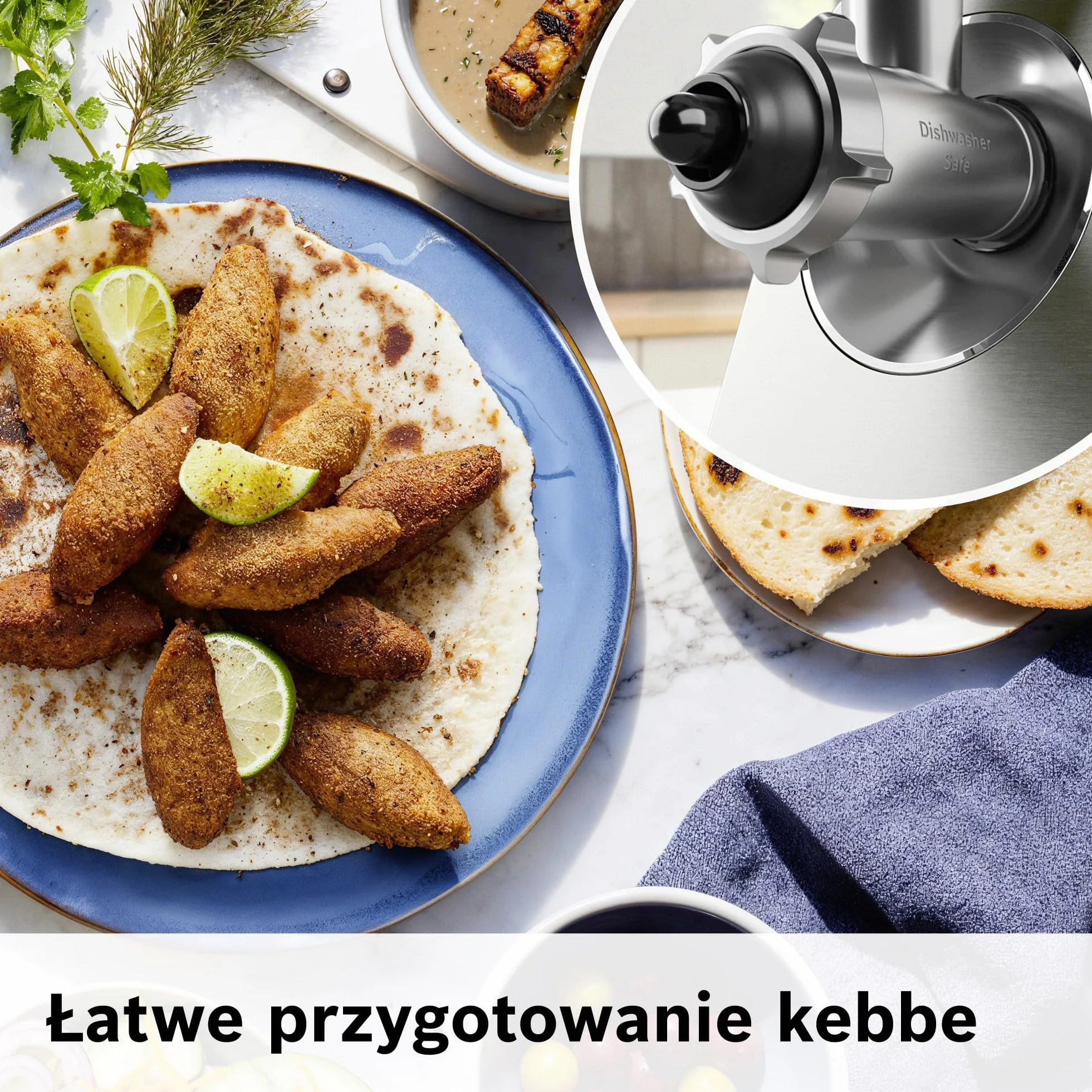Bosch, MultiPower Serie 8, maszynka do mielenia mięsa, moc blokowania silnika do 2500 W, młynek do mięsa, nasadka do kiełbas i kebbe, czarna, MFWS820M