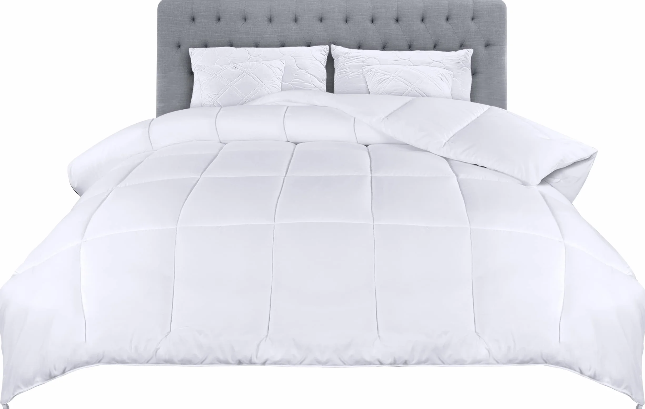 Utopia Bedding Kołdra Całoroczna z Mikrofibry z Pętelkami Narożnymi, Kołdra z Wypełnieniem z Pustych Włókien 200 GSM (Biały, 200x200)