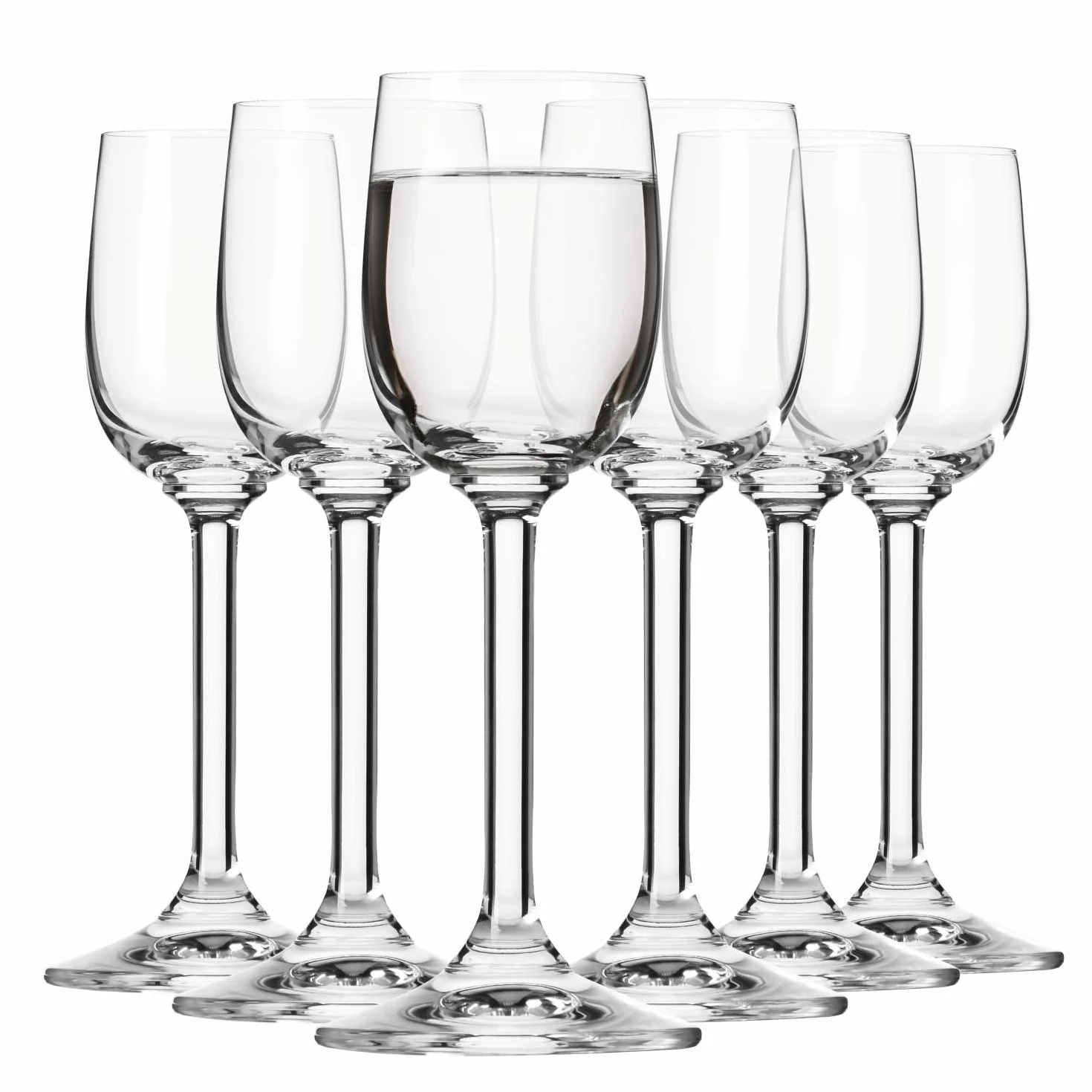 Krosno Kieliszki do likieru i nalewek | Komplet 6 sztuk | 70 ml | Kolekcja GEMA | Do domu, restauracji i na przyjęcia | Można myć w zmywarce | Bezołowiowe szkło kryształowe