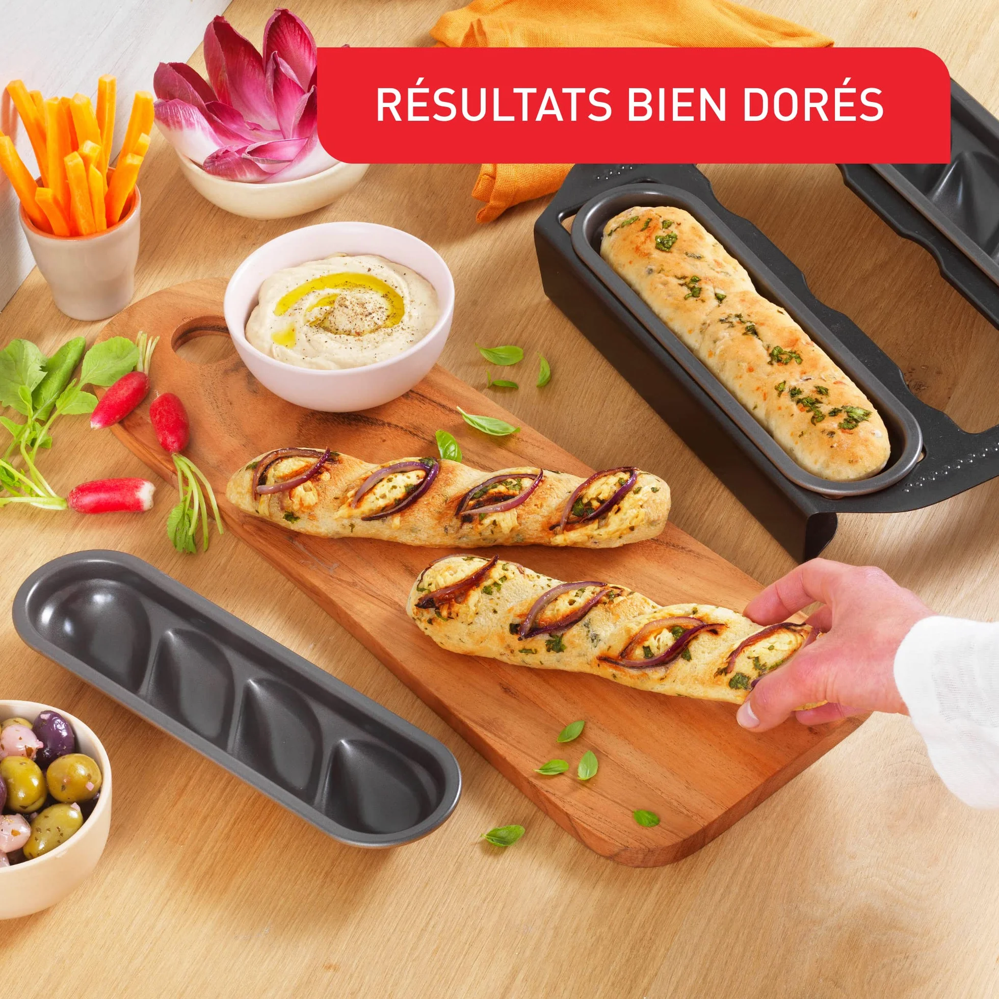 Tefal Creabake Zestaw Foremek do Pieczenia, Stal Nierdzewna, 3 Sztuki