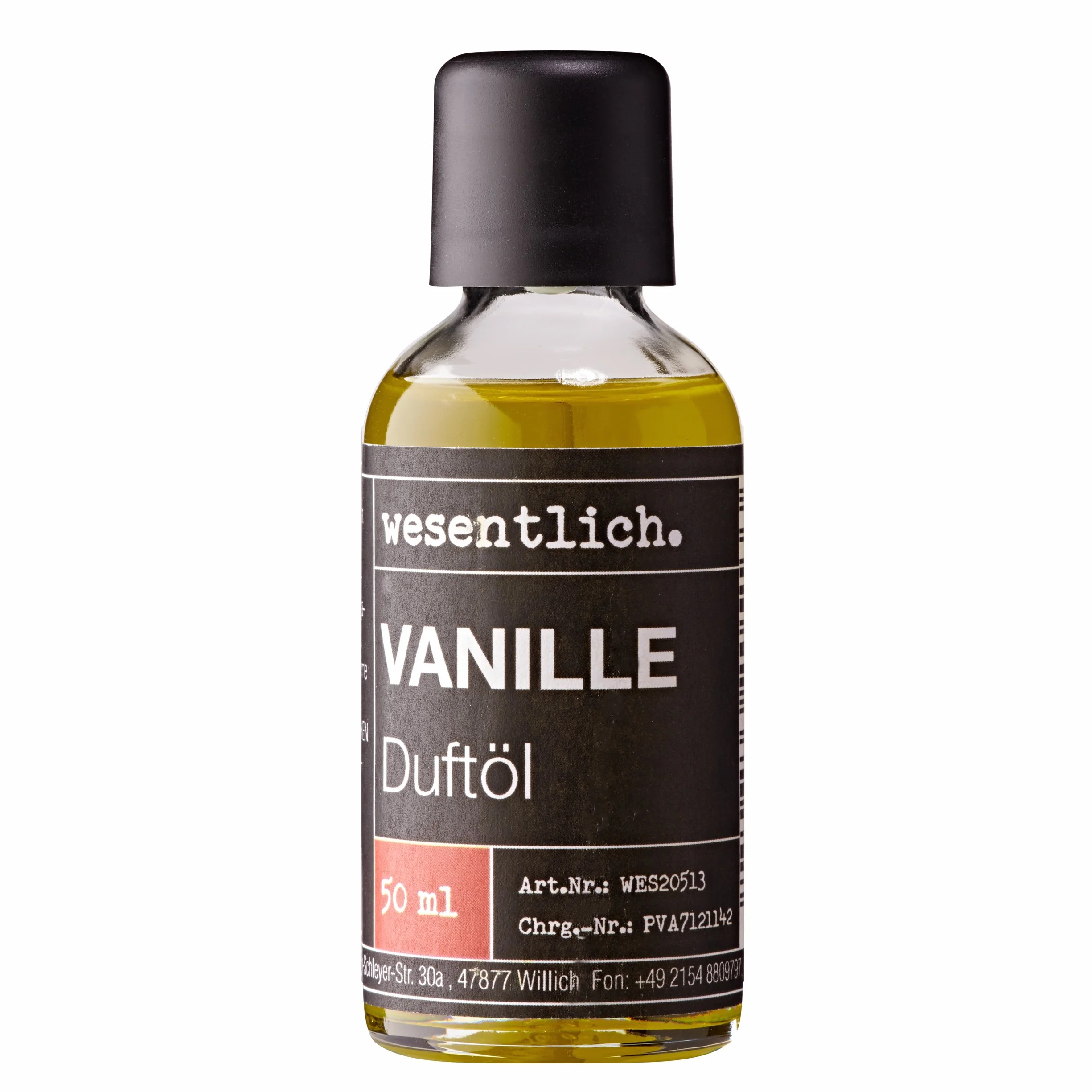 Waniliowy olejek zapachowy 50 ml – zapach premium do lamp i dyfuzorów – wellness dla zmysłów wesentlich.