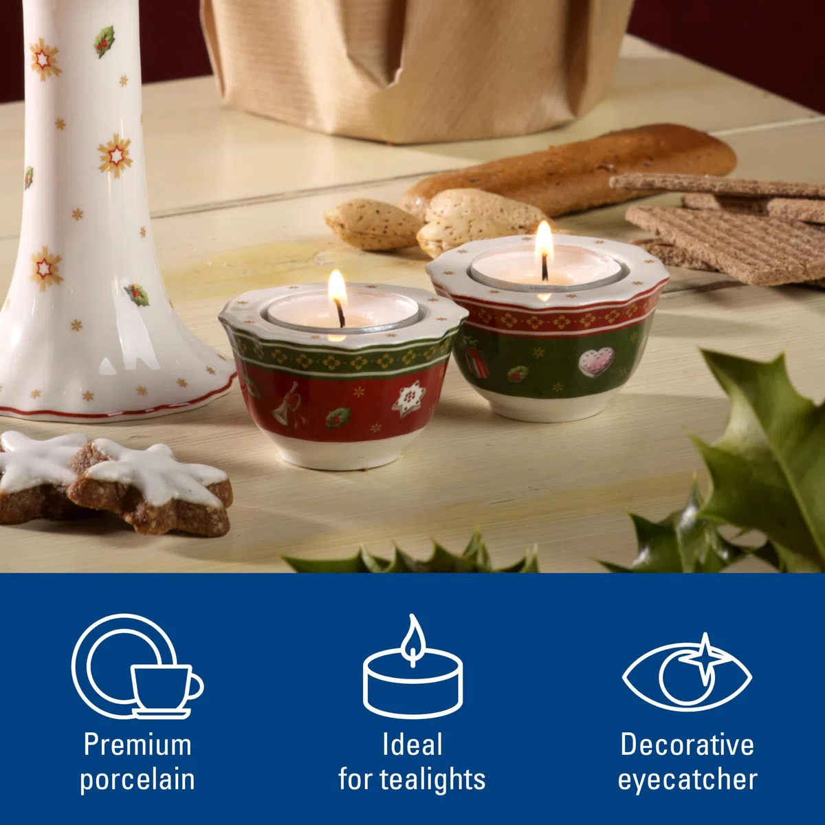 Villeroy & Boch Toy'S Delight Świecznik na Podgrzewacze, Czerwony, S