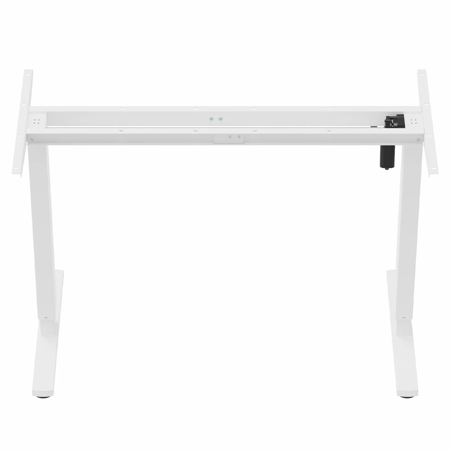 Stelaż biurka z elektryczną regulacją wysokości, maks. wysokość 1160 mm, maks. 80 kg, bez blatu do pracy stojącej i siedzącej, białe, ER-400 W