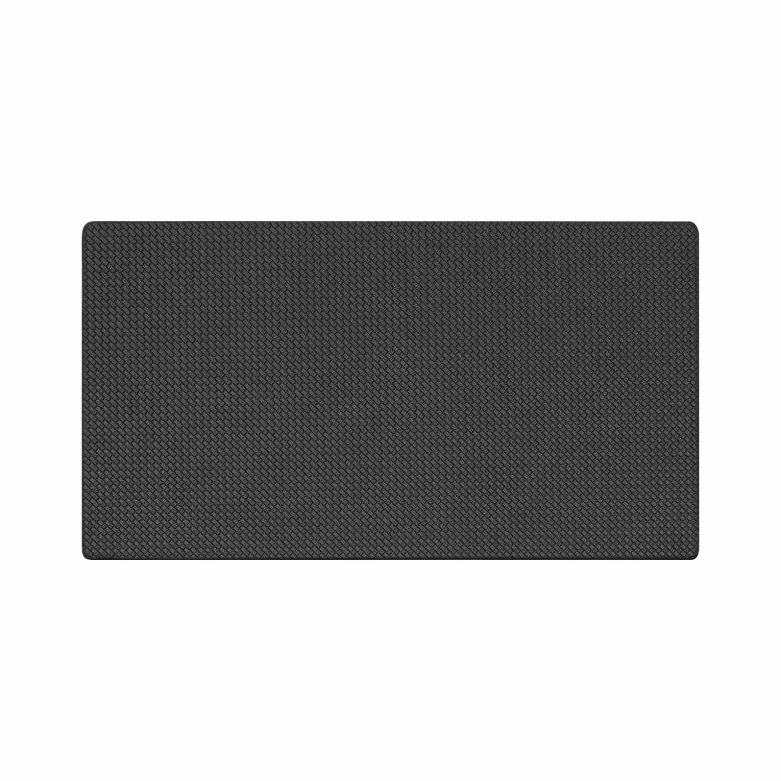 Waterproof Kitchen Mat for Floor, Anti-Fatigue Cushion Rug, 44x120x0.8cm Black