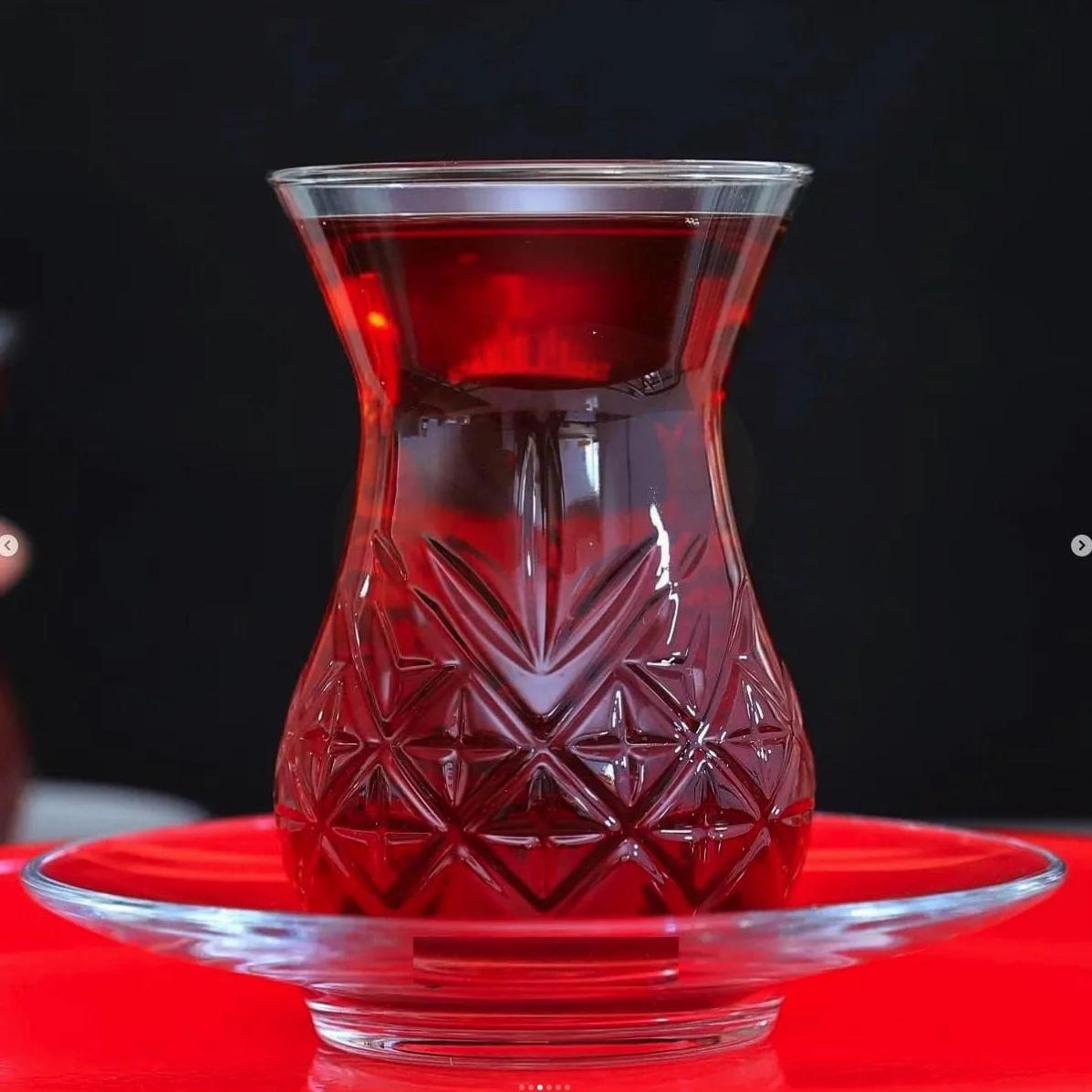 Pasabahçe Timeless 12-częściowy serwis do herbaty dla 6 osób, pojemność 132 ml, tureckie szklanki do herbaty ze spodkiem, zestaw Cay Bardagi, turecka herbata, Cay Bardagi SETI, turecka herbata, szkło