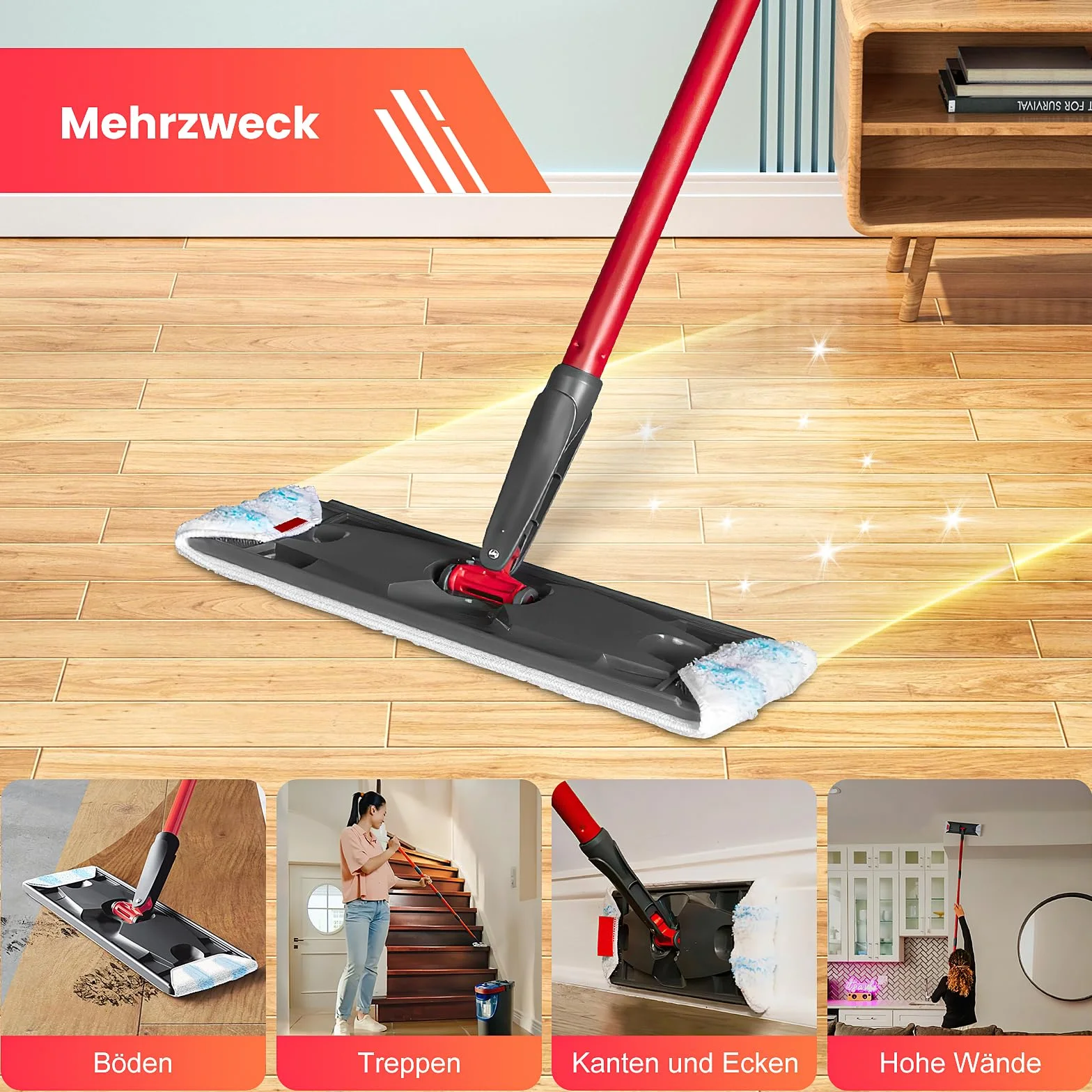 8 sztuk zapasowych pokrowców do wycieraczek Vileda H2PrO, podkładki z mikrofibry, zamiennik do płaskich podkładek O-Cedar H2prO, super siła czyszczenia, można prać w pralce i wielokrotnego użytku
