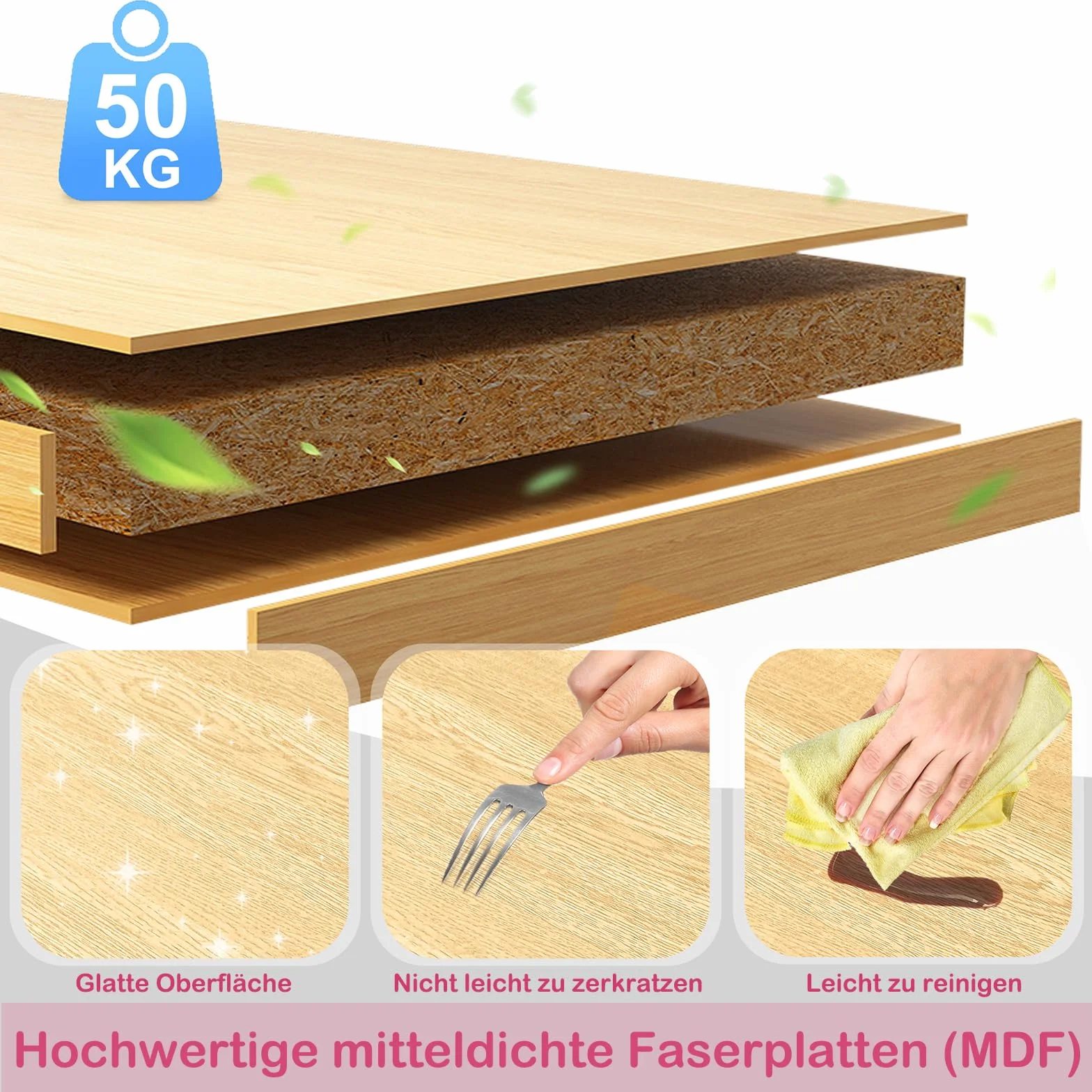 AufuN Szafka kuchenna z blatem roboczym, szufladą i szafką, wózek kuchenny na kółkach, wózek do serwowania z drewna, wózek na wyspy kuchenne, wózek kuchenny w stylu wiejskim, do kuchni, restauracji,