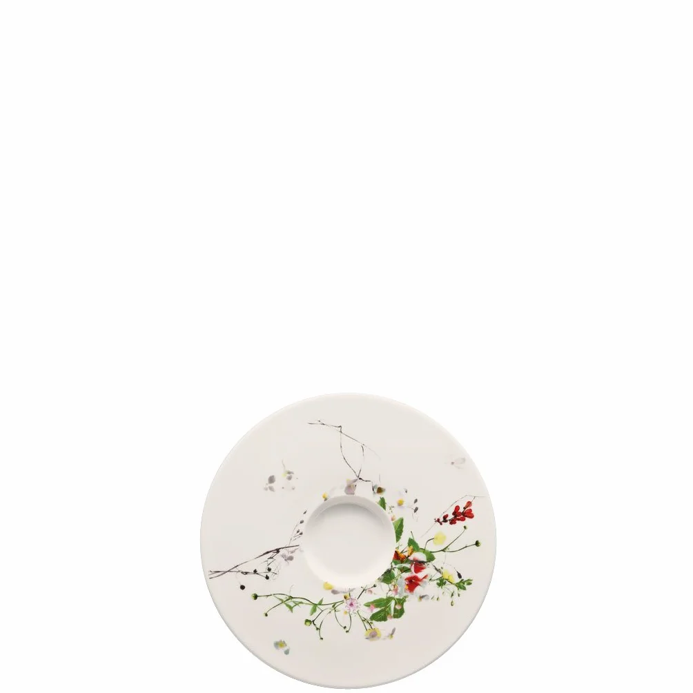 Rosenthal Brillance Sauvages spodek do wysokiej filiżanki do kawy, porcelana kości, wielokolorowy, 15 cm
