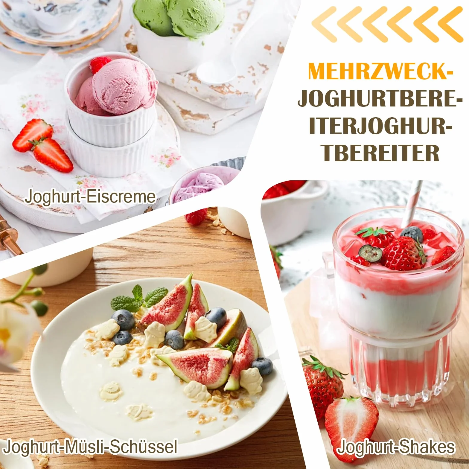 Urządzenie do przygotowywania jogurtów, 2 l, automatyczna cyfrowa maszyna do jogurtów z 2 szklankami, urządzenie do jogurtu z timerem i regulacją temperatury, do jogurtu greckiego, sera, natto, wina
