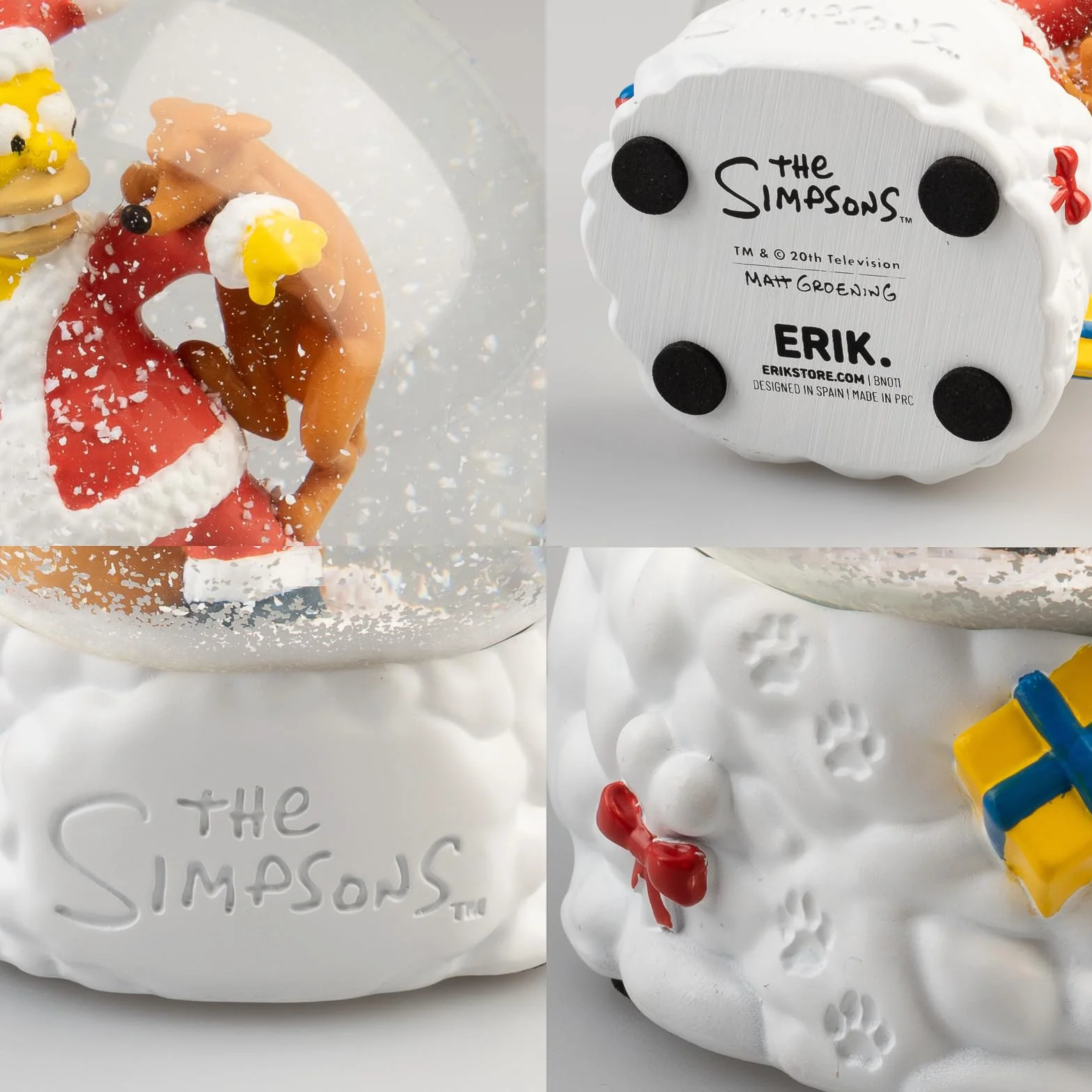 Grupo Erik Snow Globe - The Simpsons Merch | Snow Globes For Adults & For Children | Homer Simpson Gifts For Christmas, The Simpsons Gifts Under 20 Pounds