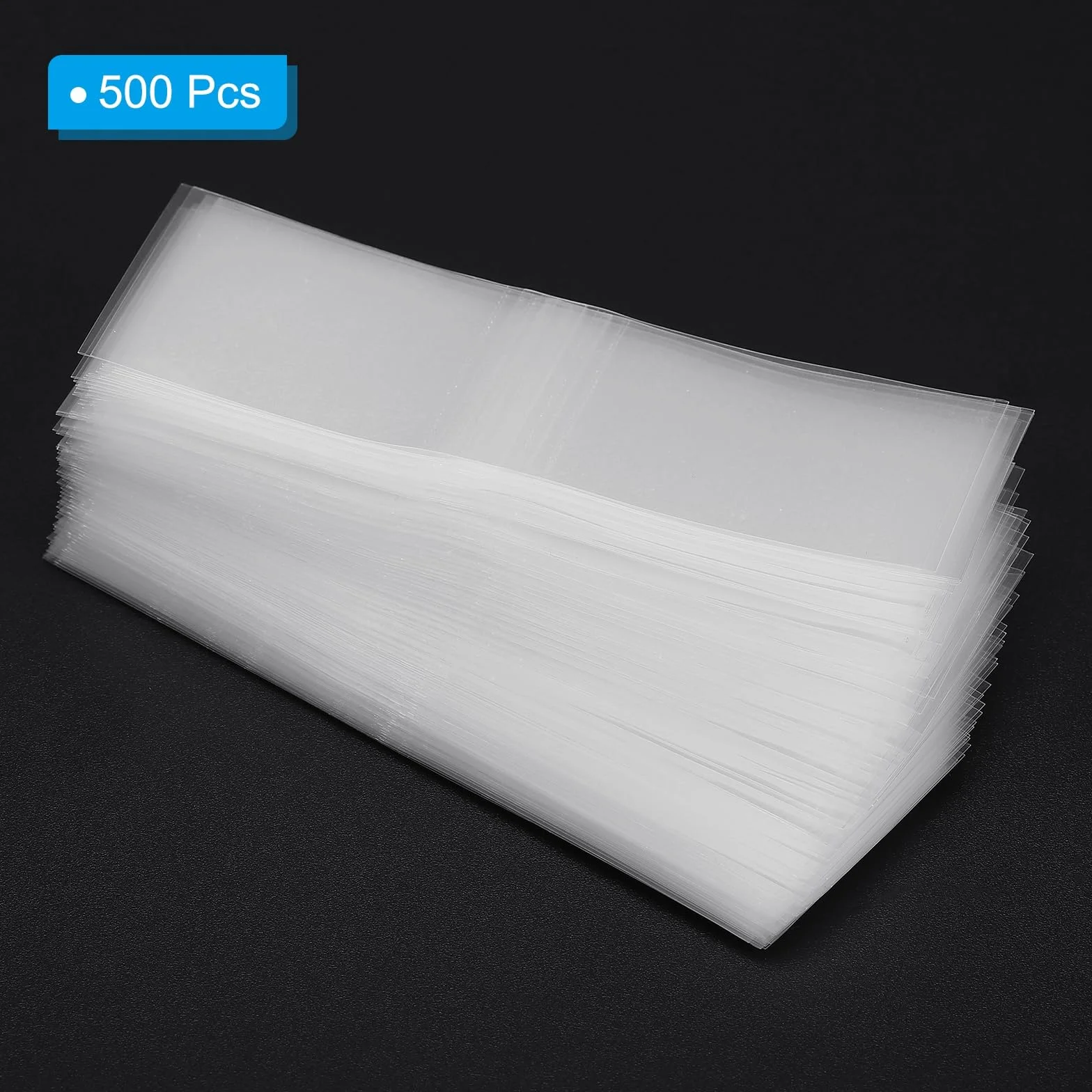 PATIKIL 89x30mm PVC perforowane opaski termokurczliwe, 500 sztuk folii termokurczliwej do butelek słoiki puszki pudełka nadają się do korków o średnicy od 2,05 do 2,17 cala, przezroczyste
