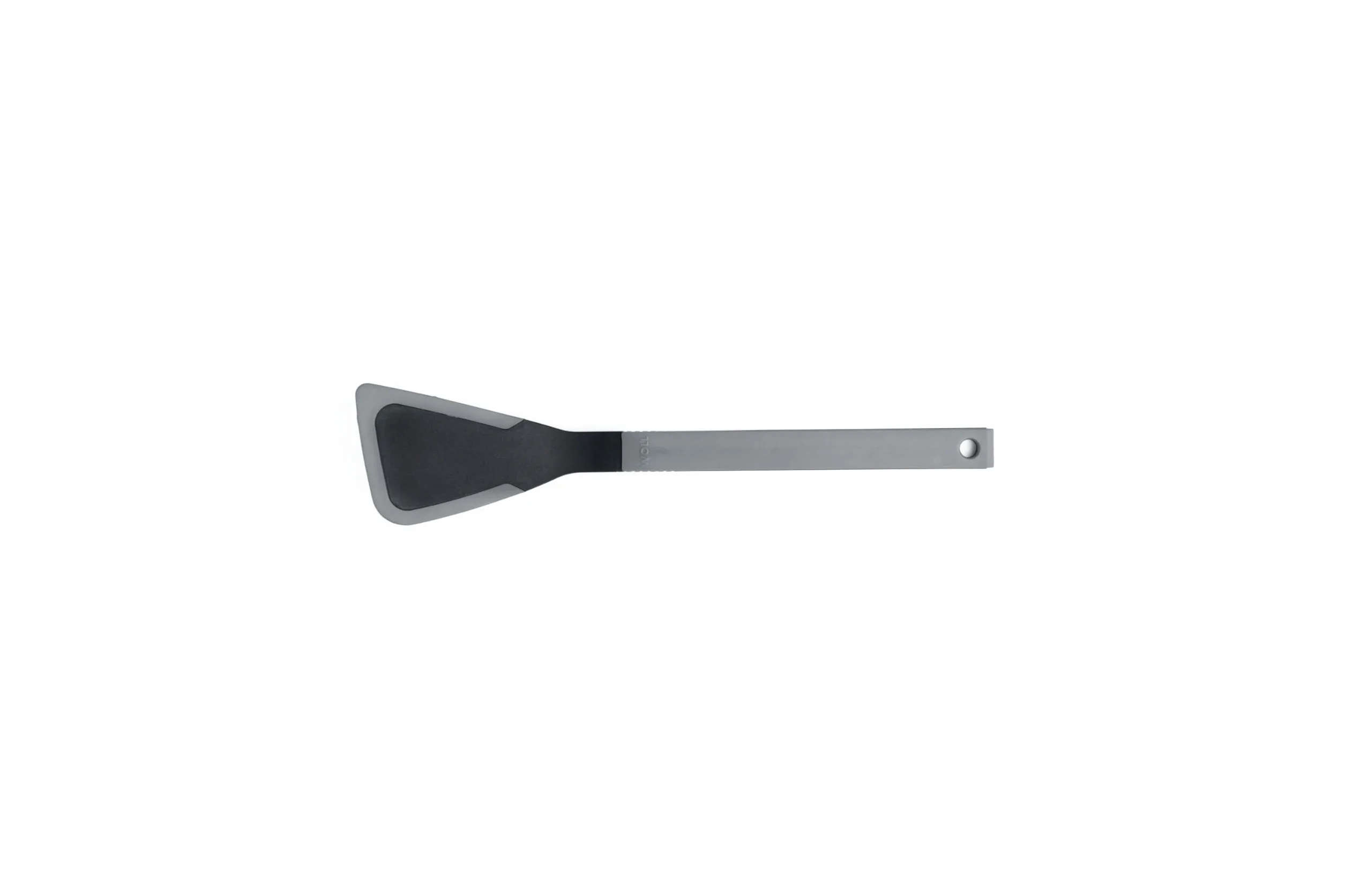 Woll Cook-It łopatka kuchenna z cienką, elastyczną silikonową wargą, 7 cm szerokości, 31,5 cm długości, szara, odporna na temperaturę do 220°, nadaje się do mycia w zmywarce
