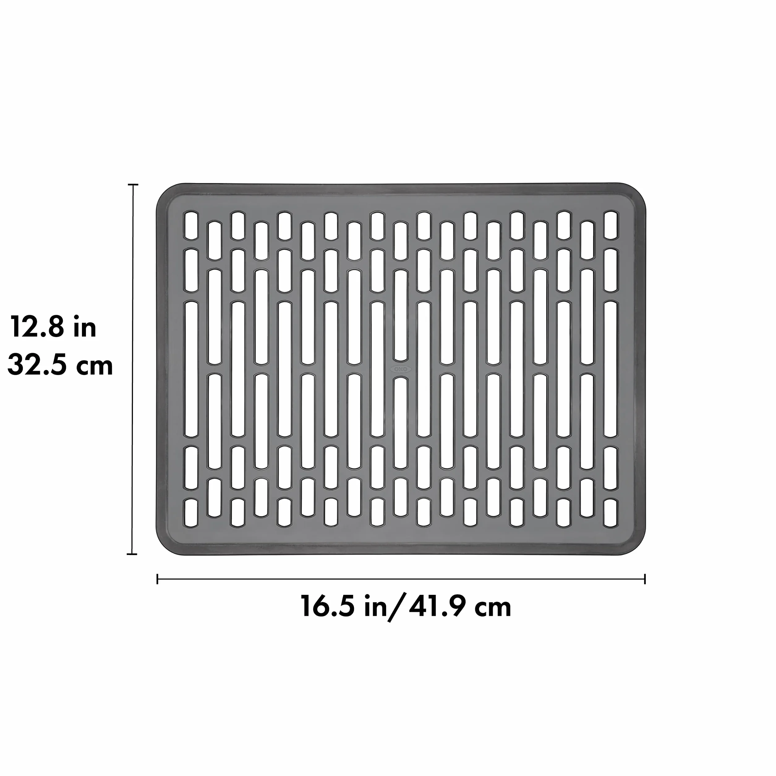 OXO Good Grips silikonowa mata do zlewu - rozmiar L, srebrna