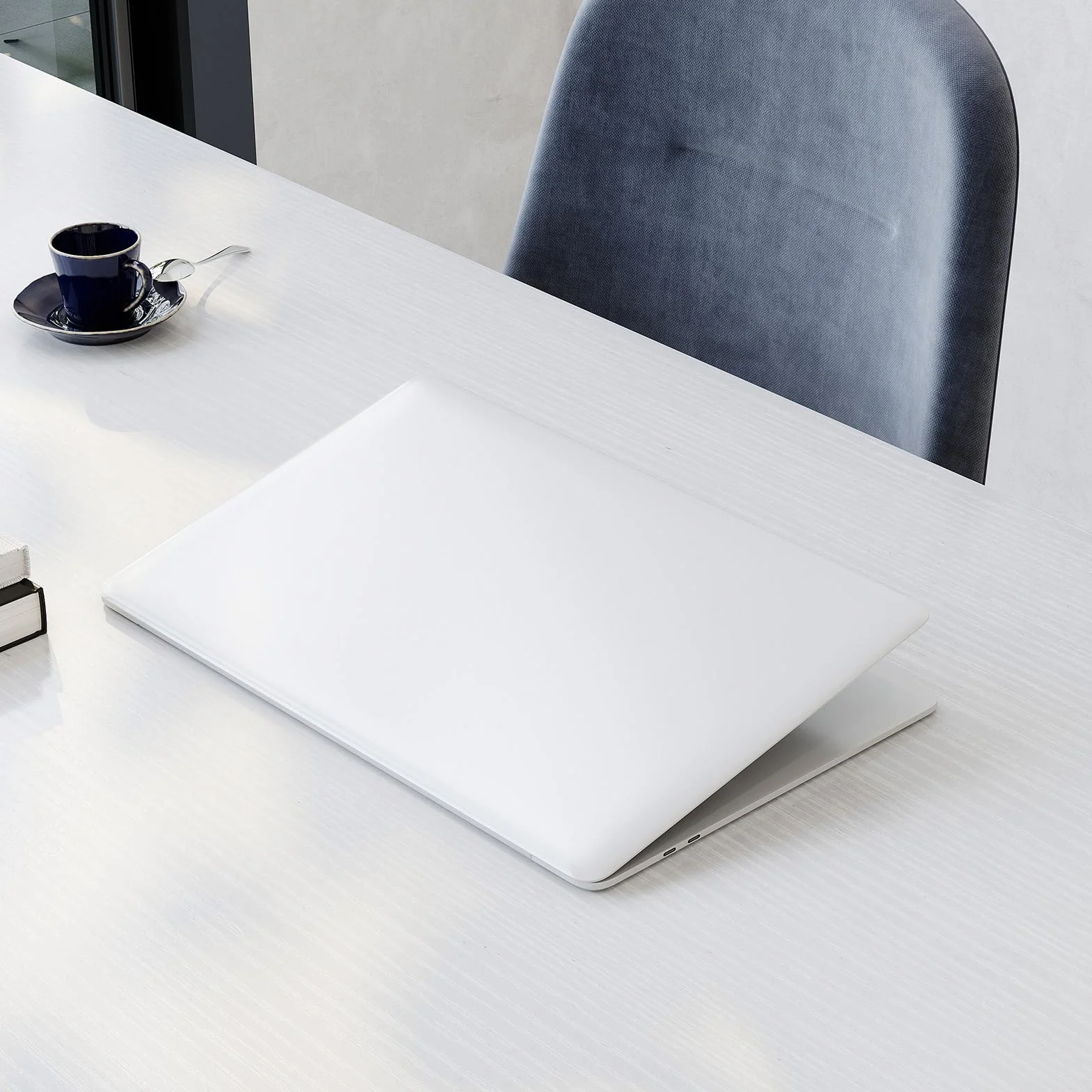 ODK Małe Biurko Komputerowe 80x40cm, Stół do Nauki z Miejscem na Laptop - Funkcjonalne Biurko do Pokoju, Domu lub Biura, Biały