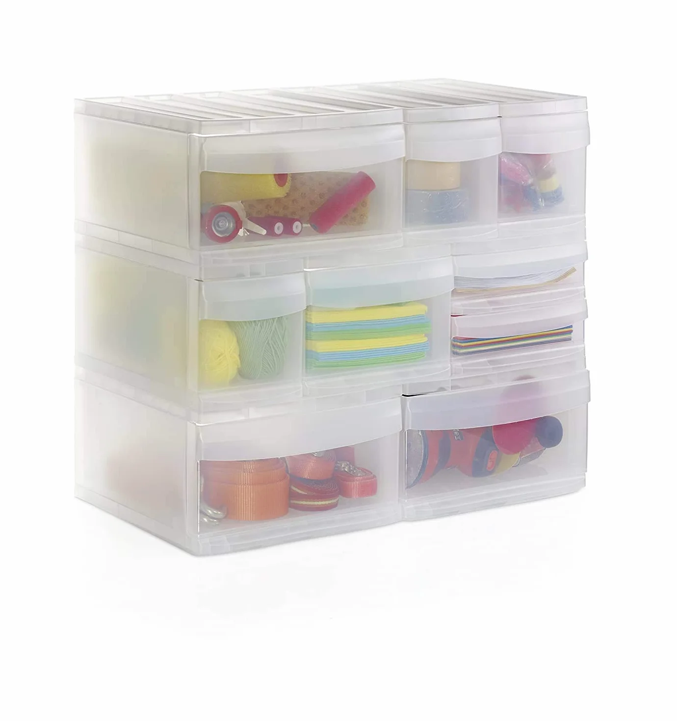 Rotho Systemix Pudełko z szufladami, z 1 szufladą, tworzywo sztuczne (PP), nie zawiera BPA, antracytowa/przezroczysta, M (39,5 x 25,5 x 20,3 cm)