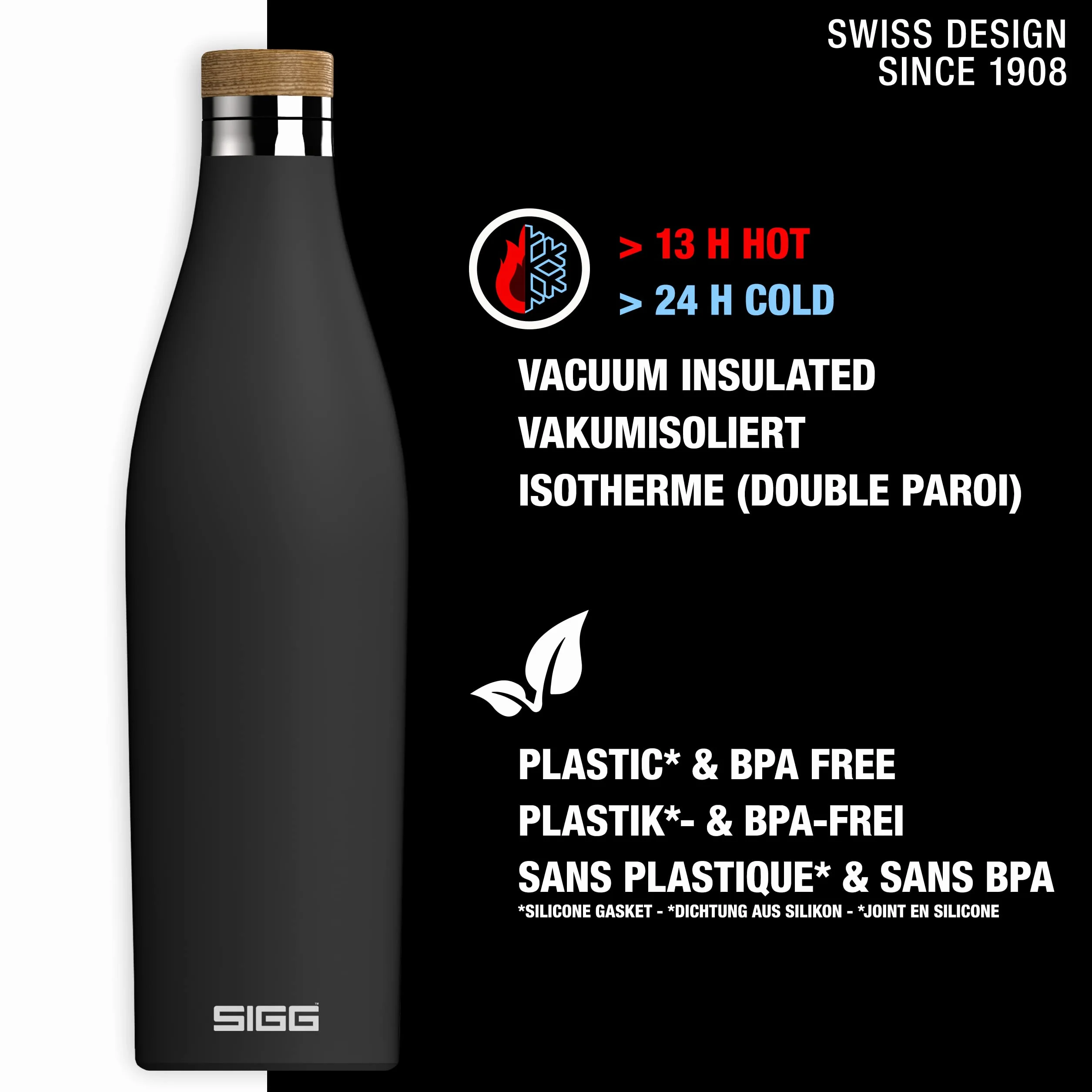 Sigg Butelka termiczna czarna