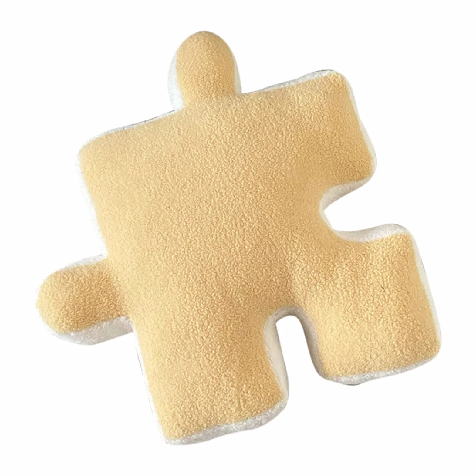 Pluszowy Rzut poduszką Ultra miękką Puzzle Poduszka Specjalna do Sofy Okno łóżka Wystrój Domu (YELLOW)