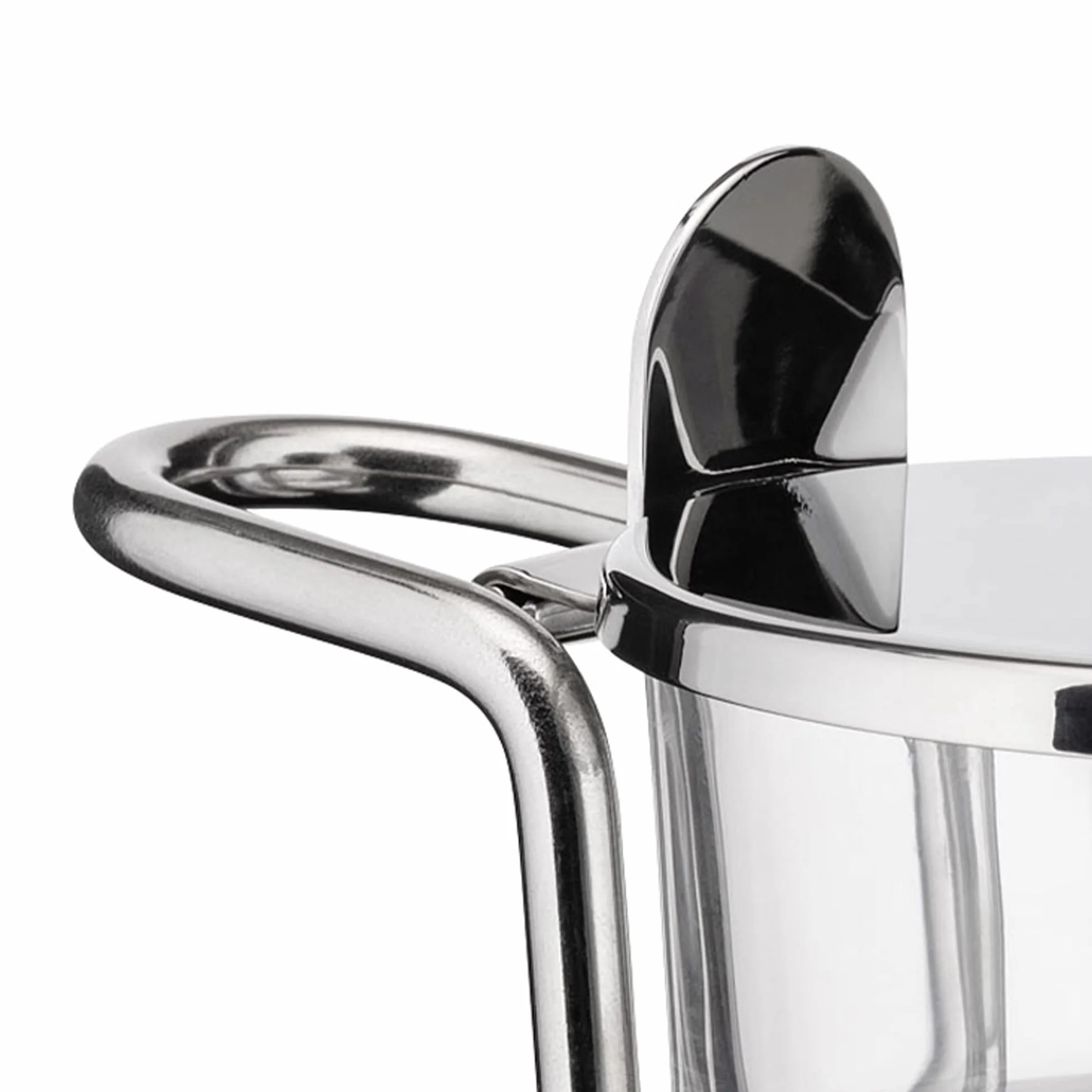Alessi Alessi Pojemnik na Ser, Kryształ, Srebrny, 4.5 x 12 x 4.5 cm