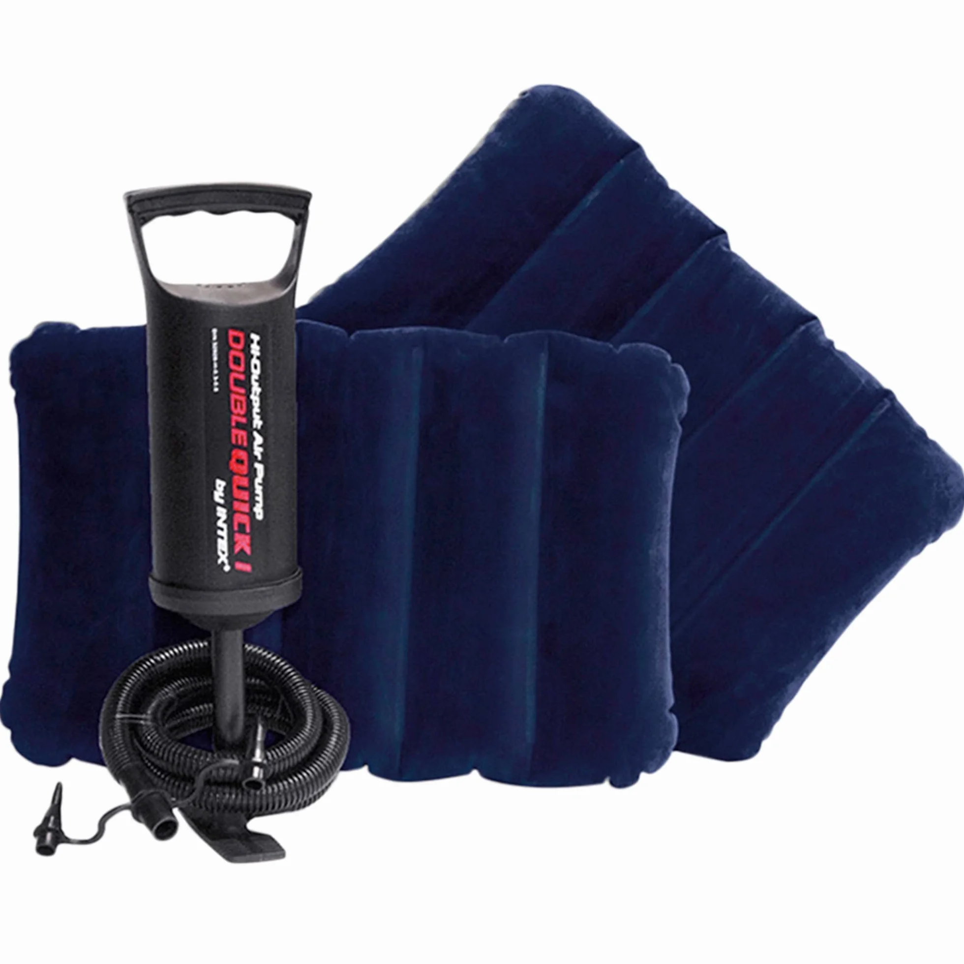 Intex Nadmuchiwany Materac 203 x 152 x 25 cm Granatowy Czarny