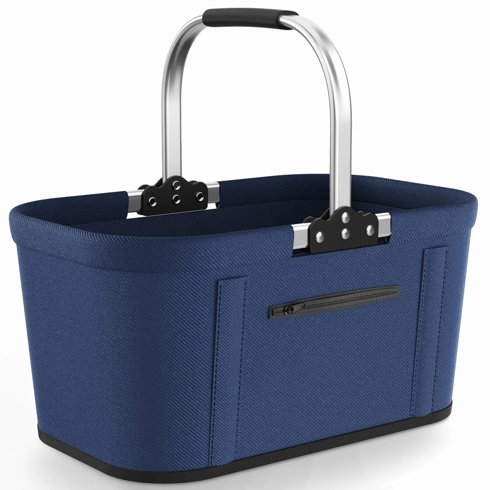 Yeabett Składany kosz na zakupy 43x27x23 cm 22 l niebieski
