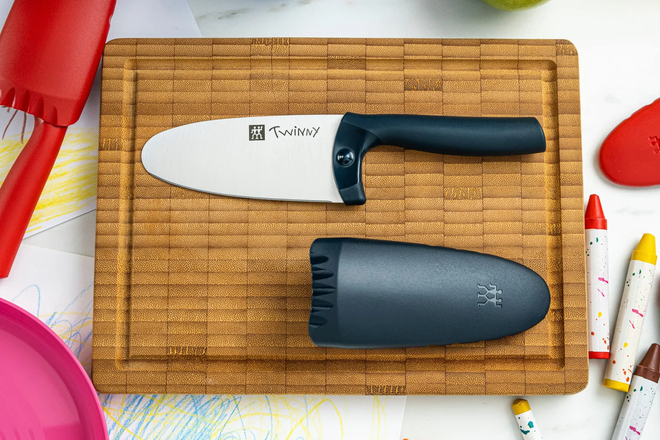 ZWILLING Twinny Kinderkochmesser 10 cm Edelstahl Blau