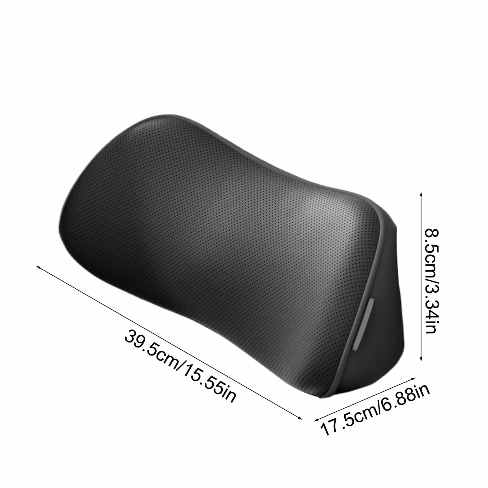 Memory Foam Lumbar Pillow Car Back Support with Adjustable Strap Non-Slip Cushion