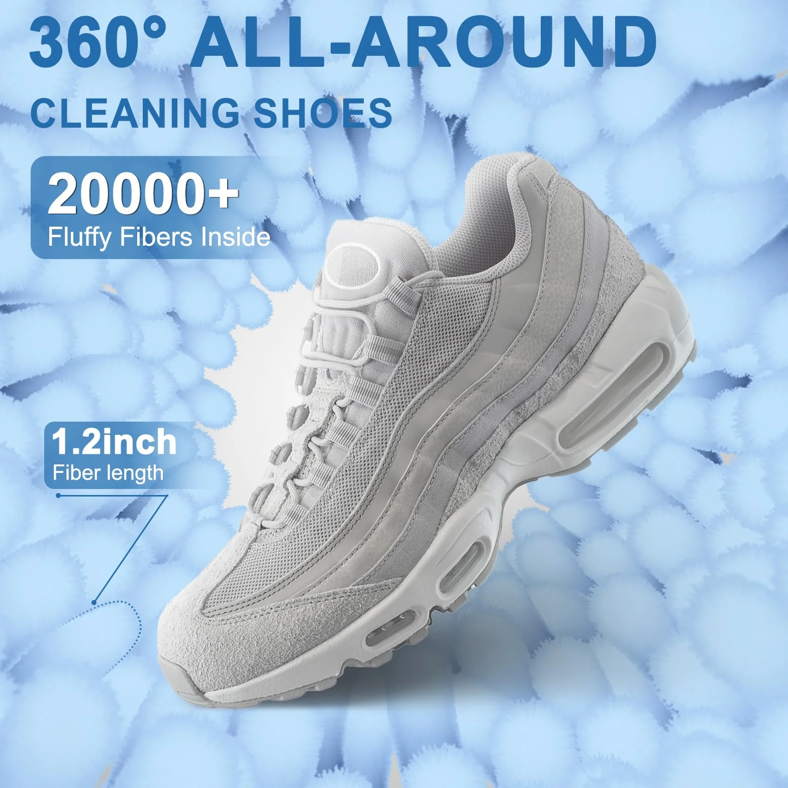 Teletrogy 2 szt. worek do prania buty Sneaker niebieski