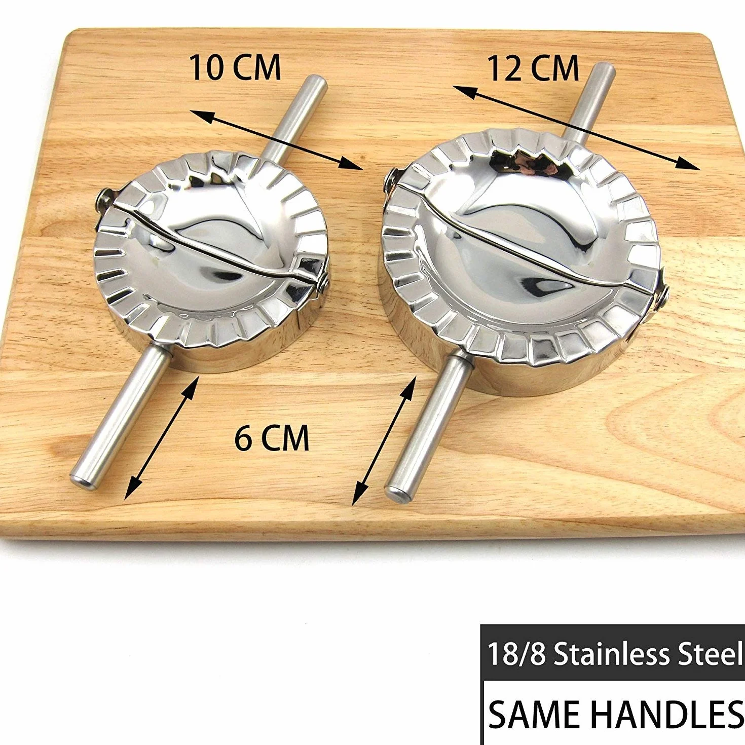 Najlepsza forma do przyborów kuchennych ze stali nierdzewnej do produkcji ravioli, pirogów, trzeszczek, wypieków, ciasta, akcesoriów kuchennych, stal nierdzewna, srebrny, duży