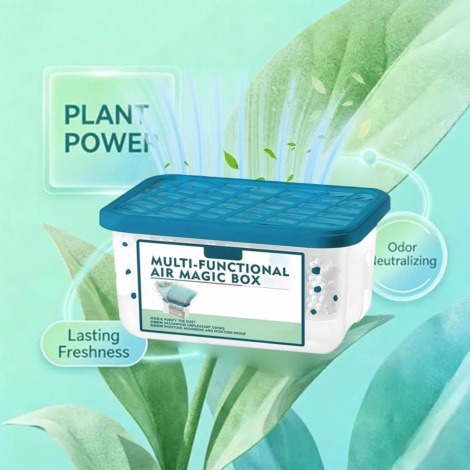 Magic Box wielofunkcyjne urządzenie do oczyszczania powietrza do domu, oczyszczanie powietrza, usuwanie kurzu, długotrwała świeżość, oczyszcza powietrze, do salonu, sypialni, kuchni (3 szt.)