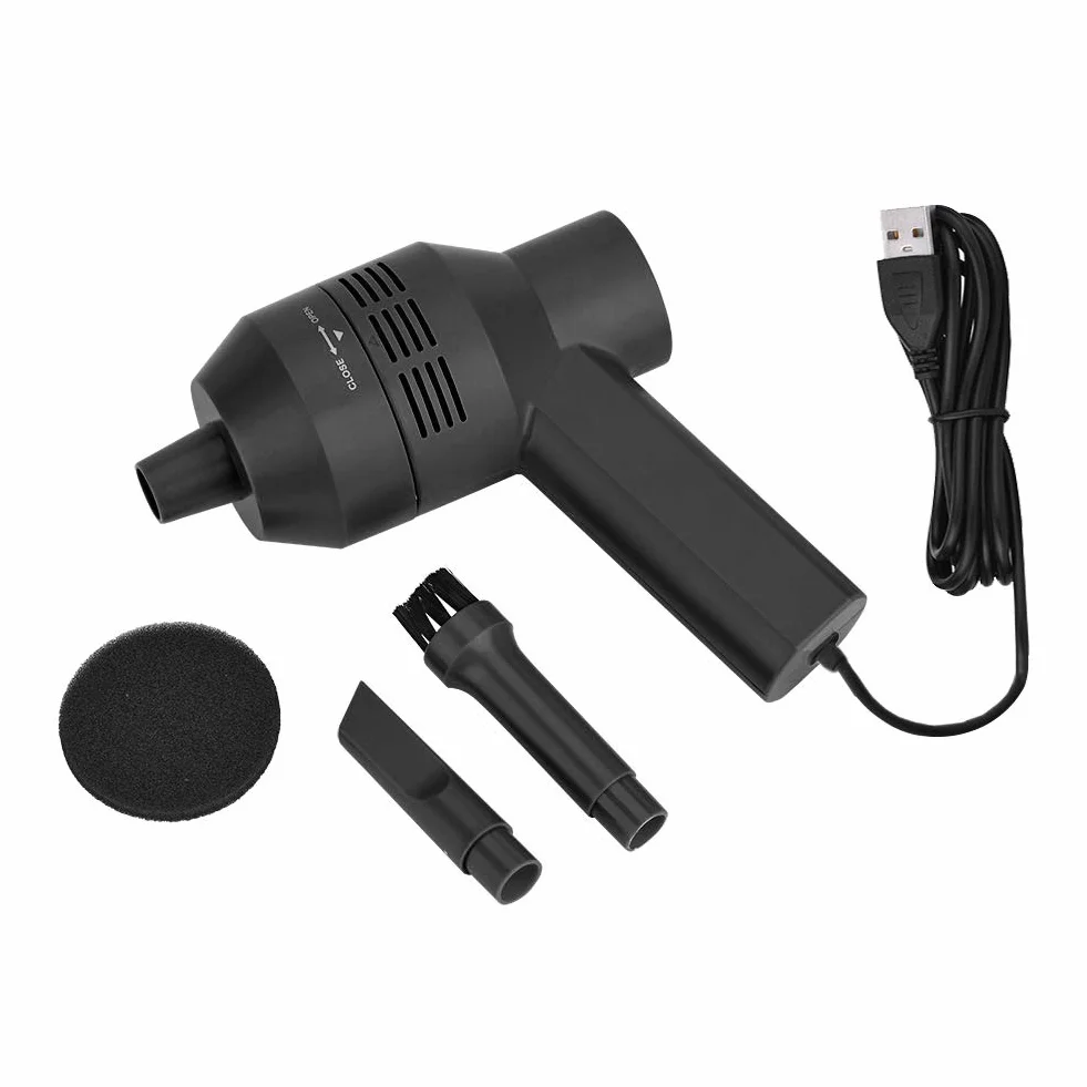 Bnineteenteam Odkurzacz do Klawiatury, Mini Ręczny Odkurzacz USB z Mocnym Ssaniem do Czyszczenia Laptopów i Komputerów Stacjonarnych (BLACK)