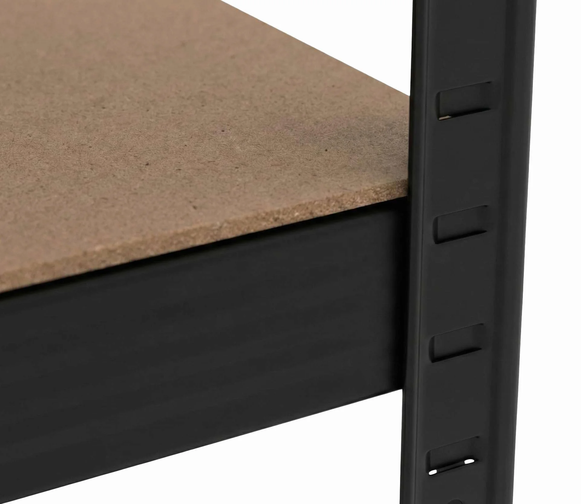 PROLINE Regał Metalowy Magazynowy 180x90x40 cm 5 Półek 875 kg Czarny Warsztatowy Garażowy Wciskany Bezśrubowy