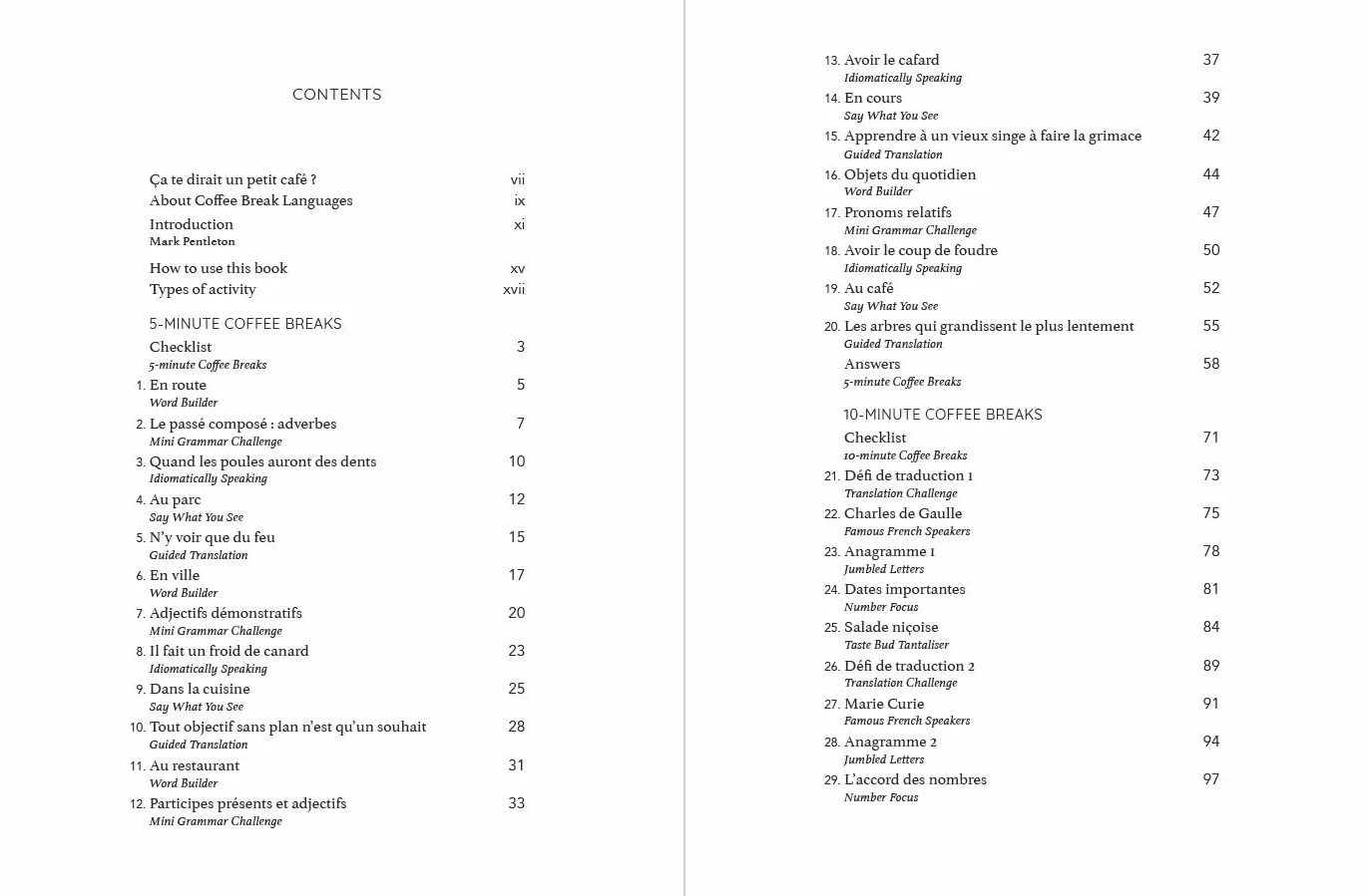 50 French Coffee Breaks: Short activities to improve your French one cup at a time
